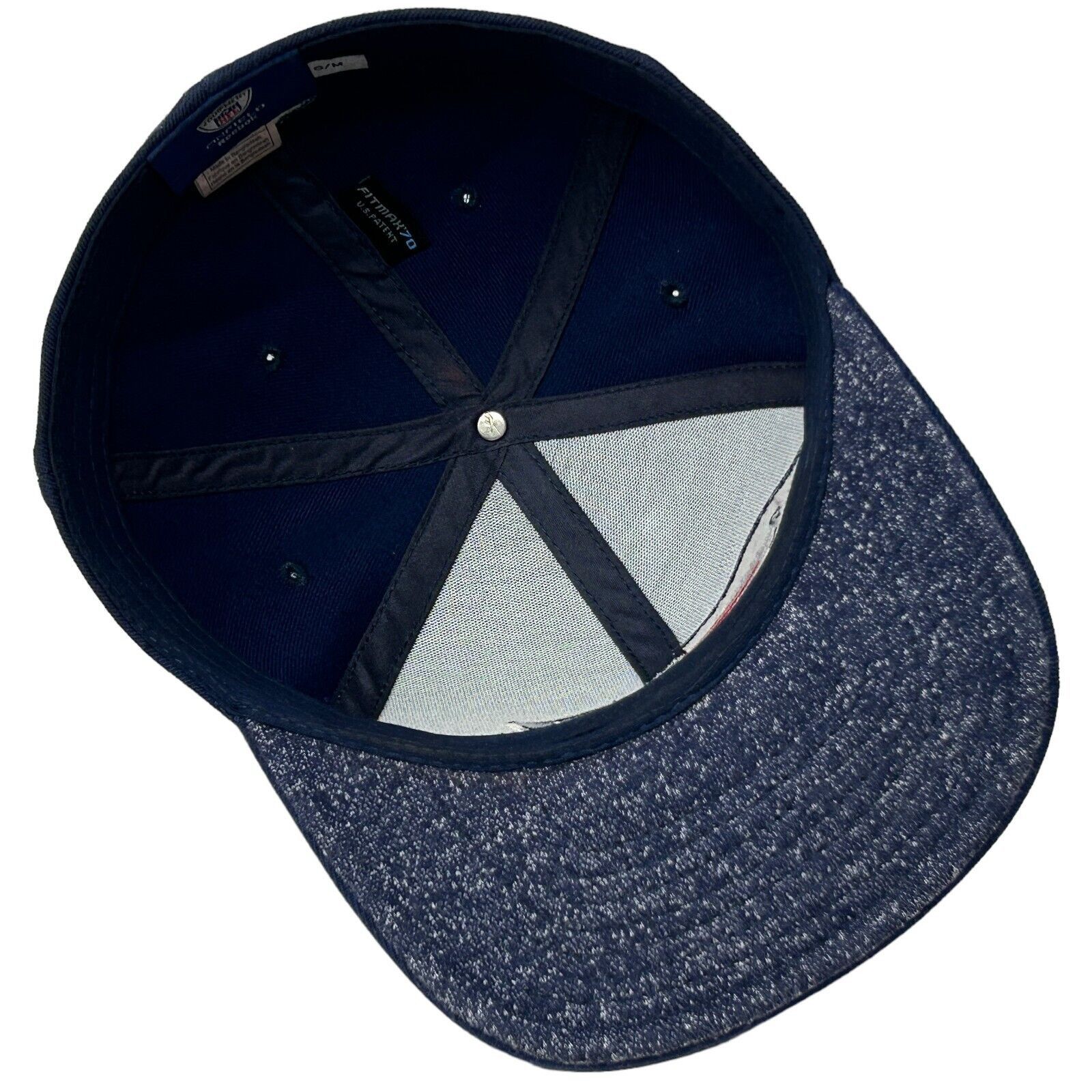 Reebok New England Patriots Hat Baseball Cap Blue Flex Fitted S-M Size ONE SIZE - 6 Thumbnail