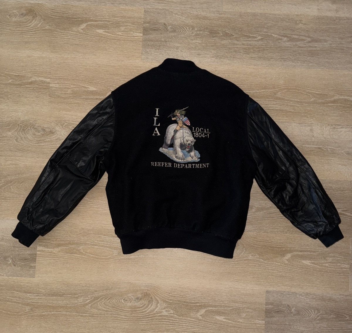 Holloway Vintage 80’s Local Union Reefer Department Holloway Jacket Size US XL / EU 56 / 4 - 1 Thumbnail