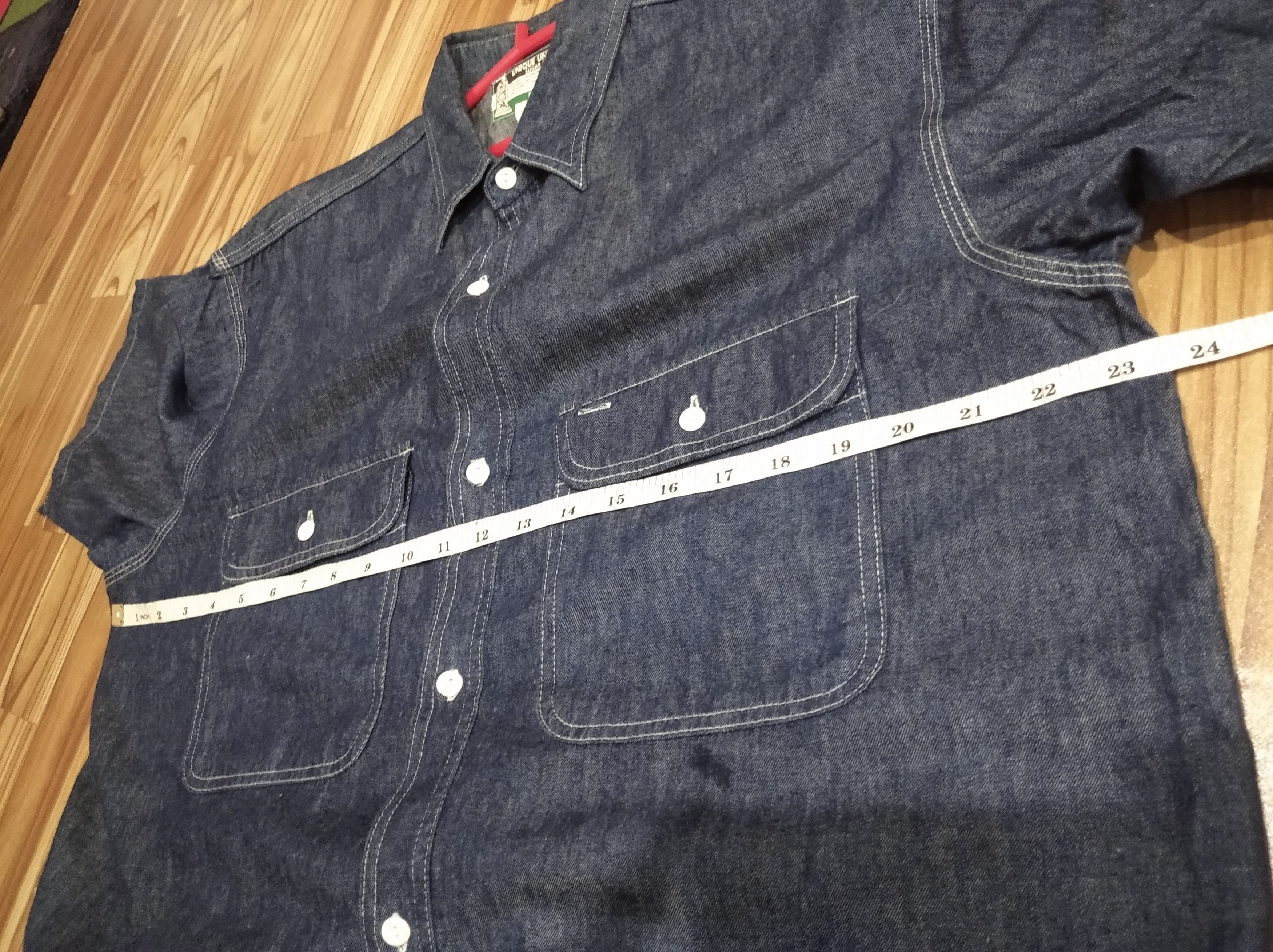Japanese Brand × Sugar Cane × Toyo Enterprises Vintage Sugarcane Chambray Workwear uniform Shirt Denim Size US L / EU 52-54 / 3 - 6 Thumbnail