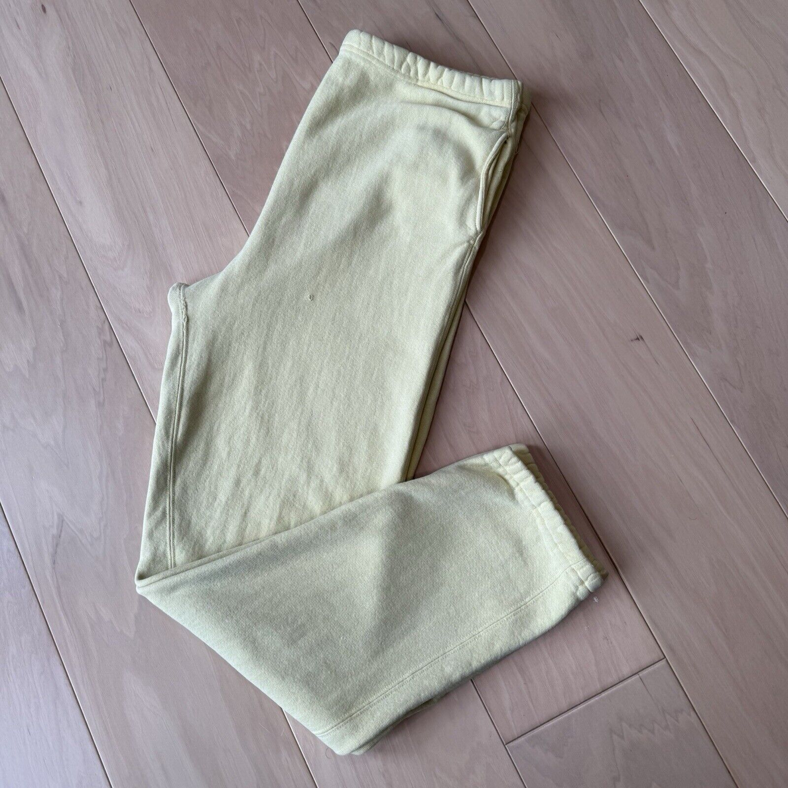 Champion × Vintage Vintage Champion Reverse Weave Sweatpants Large Yellow 90s Size US 34 / EU 50 - 8 Thumbnail