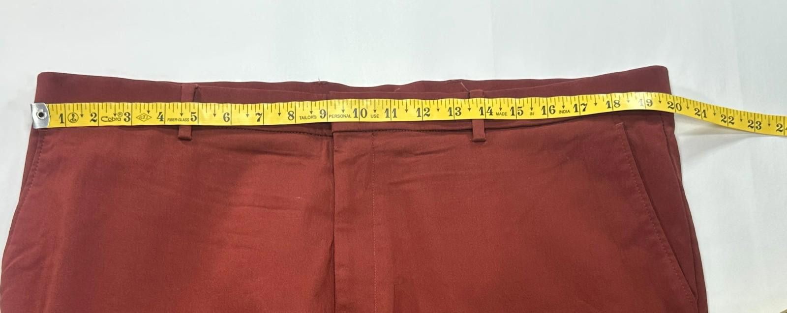 Tommy Hilfiger Tommy Hilfiger Flat Front Straight Leg Chinos Red Mens 42/30 Size US 42 / EU 58 - 3 Thumbnail
