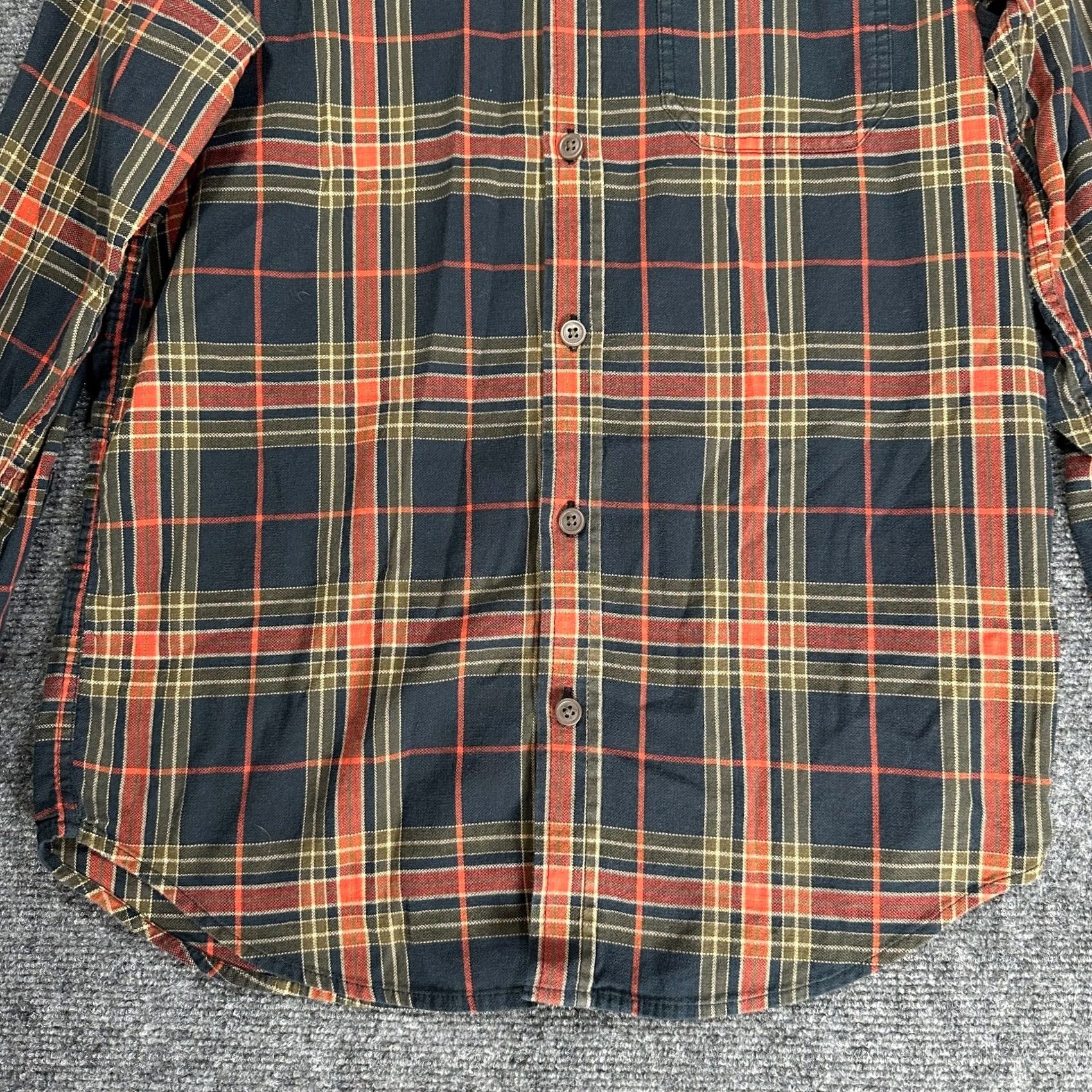 Vintage Columbia Shirt Mens S Blue Orange Cotton Stretch Button Down Pocket Logo Size US S / EU 44-46 / 1 - 2 Thumbnail