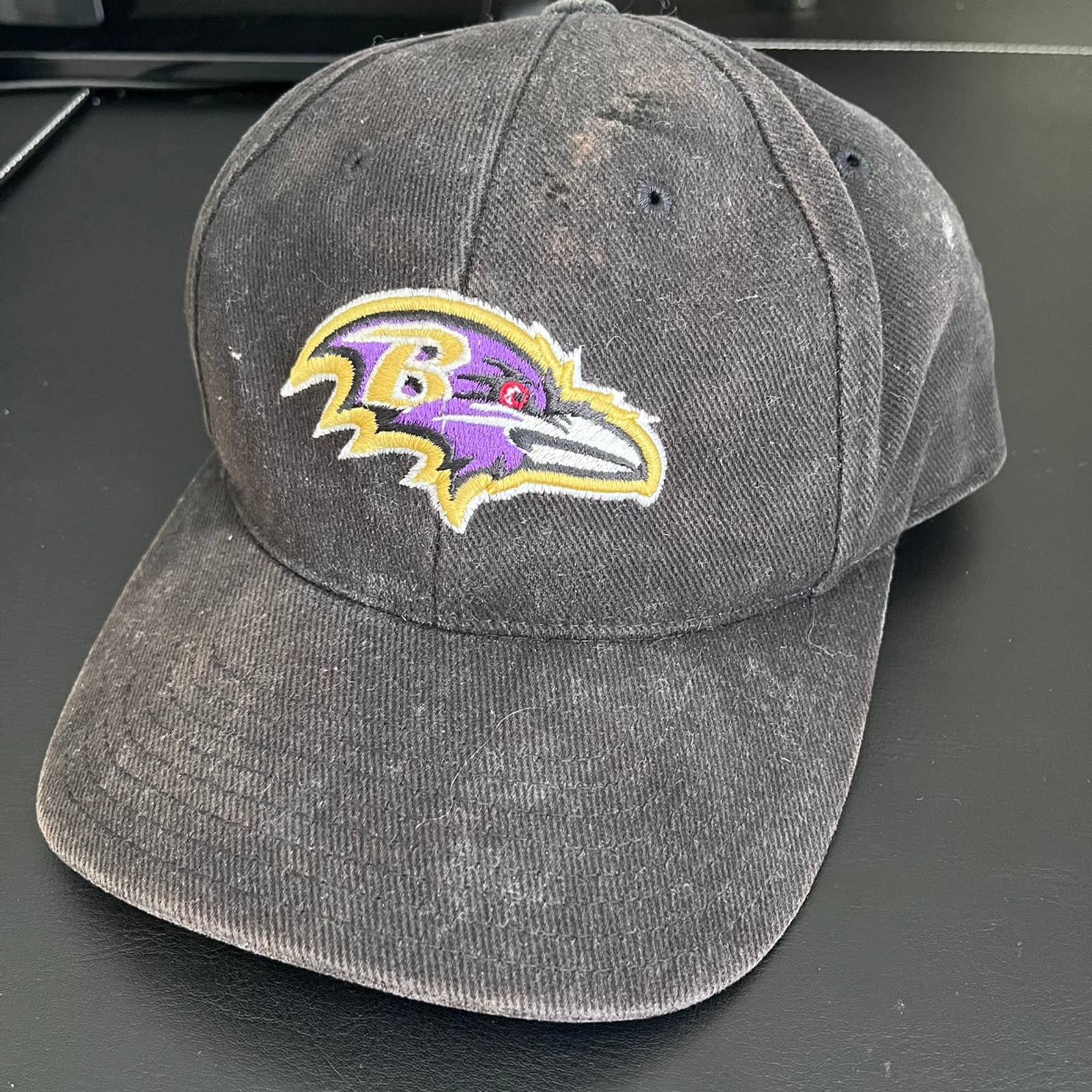 Vintage Vintage 2000’s Puma NFL Baltimore Ravens Strapback Hat Size ONE SIZE - 2 Thumbnail