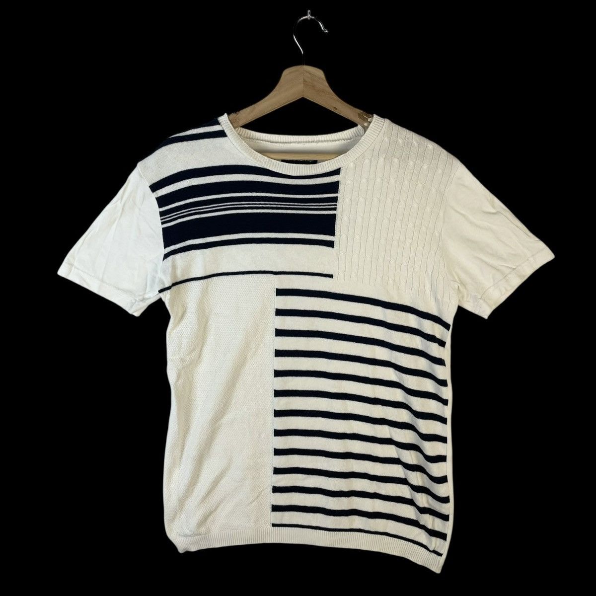 20471120 🇯🇵 SEMANTIC DESIGN KNITTED SHORT SLEEVE TSHIRT Size US L / EU 52-54 / 3 - 1 Thumbnail