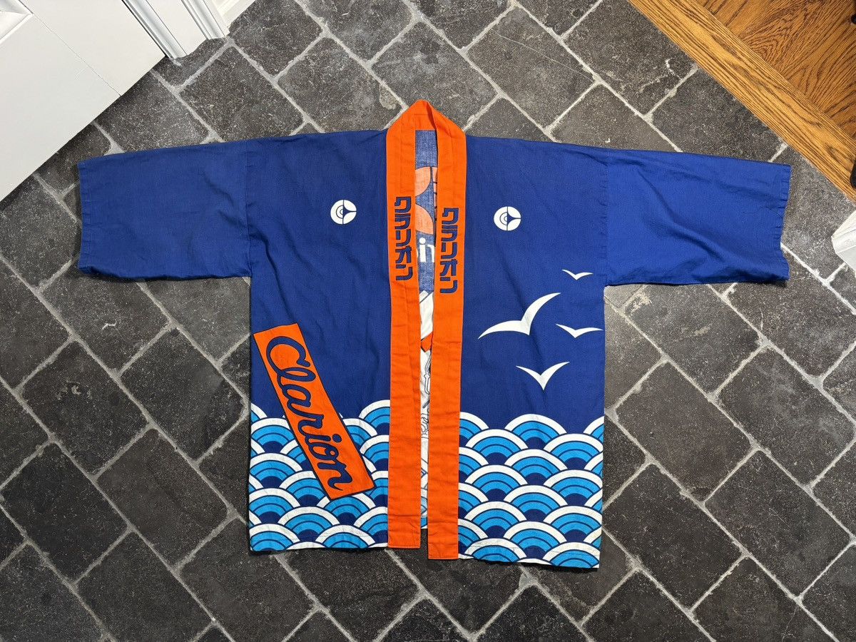 Vintage Vintage Janaese Haori Block Print Cotton Bath Robe Samurai Size US M / EU 48-50 / 2 - 11 Thumbnail