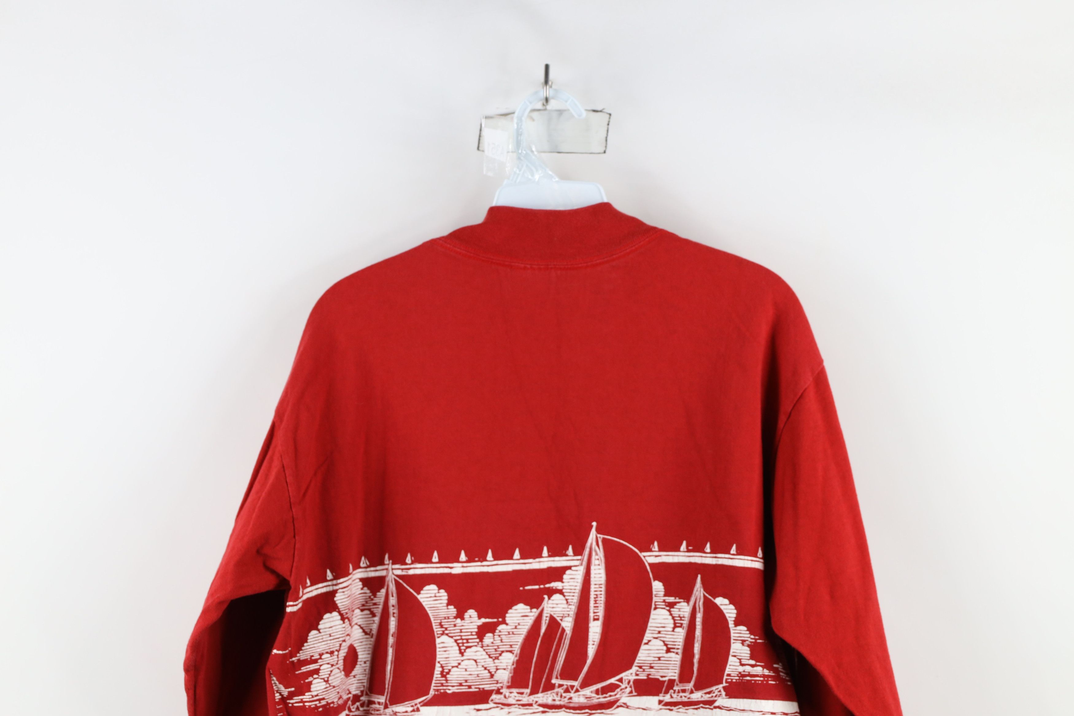 Vintage Vintage 80s San Francisco Mock Neck Long Sleeve T-Shirt USA Size US L / EU 52-54 / 3 - 13 Thumbnail