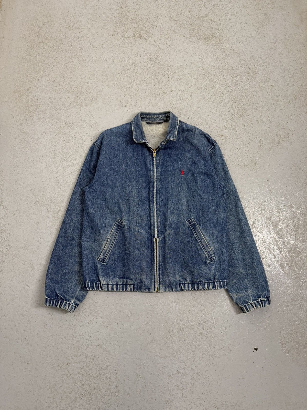 Vintage 90s Polo Ralph Lauren Dense Denim Jacket