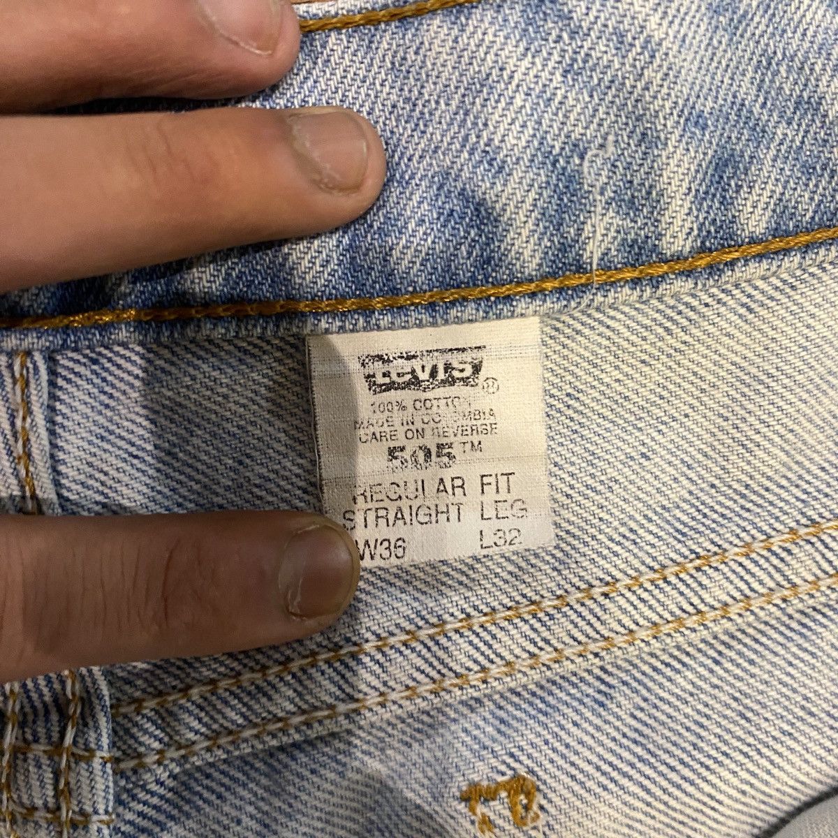 Levi's Made & Crafted Vintage Levis 505 Orange tab Size US 36 / EU 52 - 5 Thumbnail