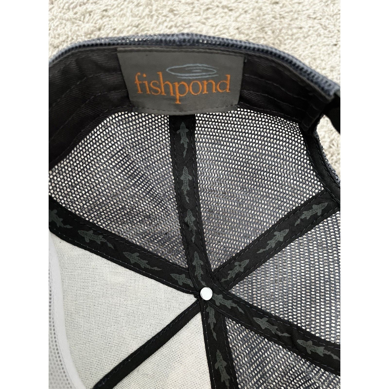 Other Fishpond Fly Fishing Hat Cap Snapback Gray Camo Rope Trucker Size ONE SIZE - 6 Thumbnail