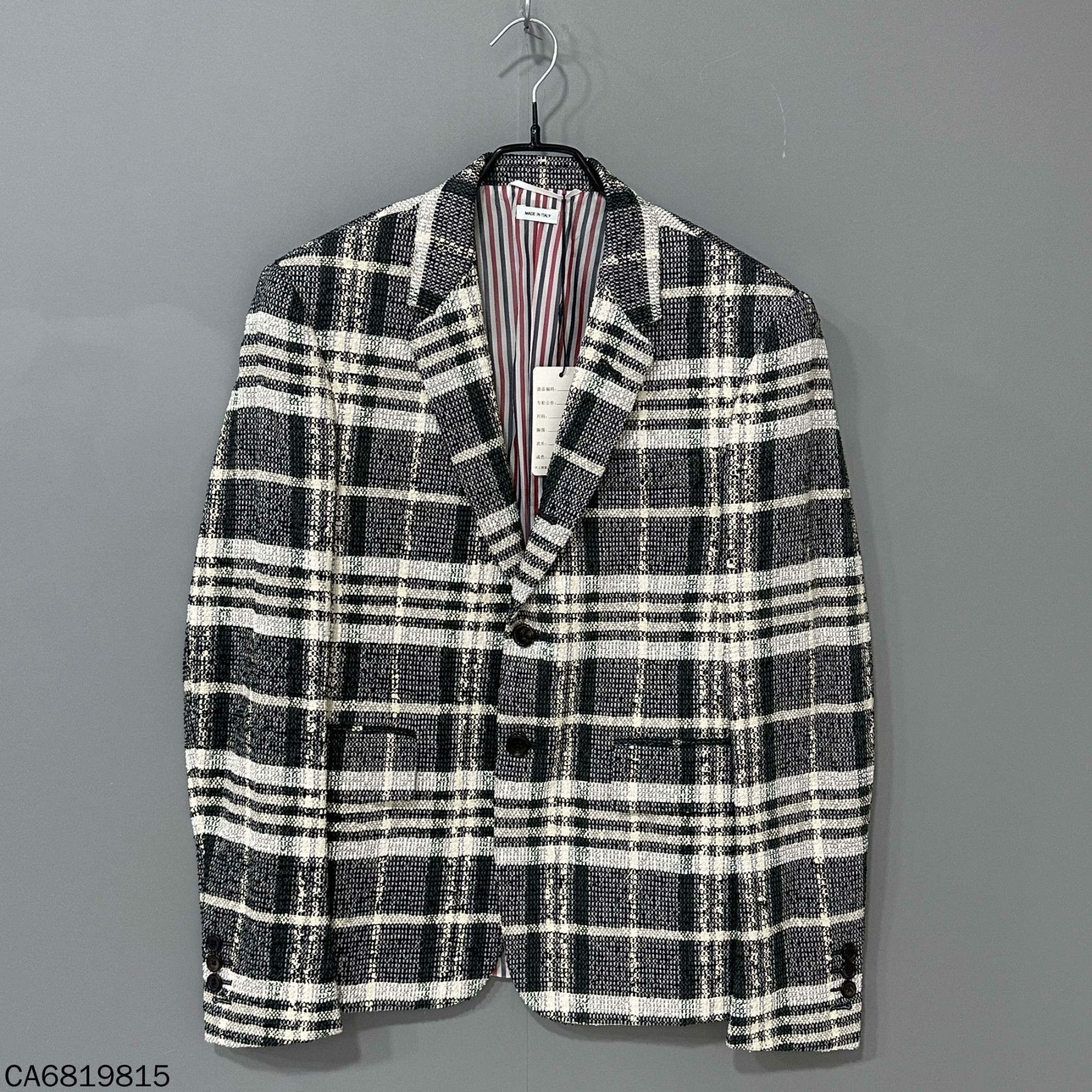 Thom Browne Thom Browne Plaid Black Jacket it_36 Women Size XS / US 0-2 / IT 36-38 - 1 Thumbnail