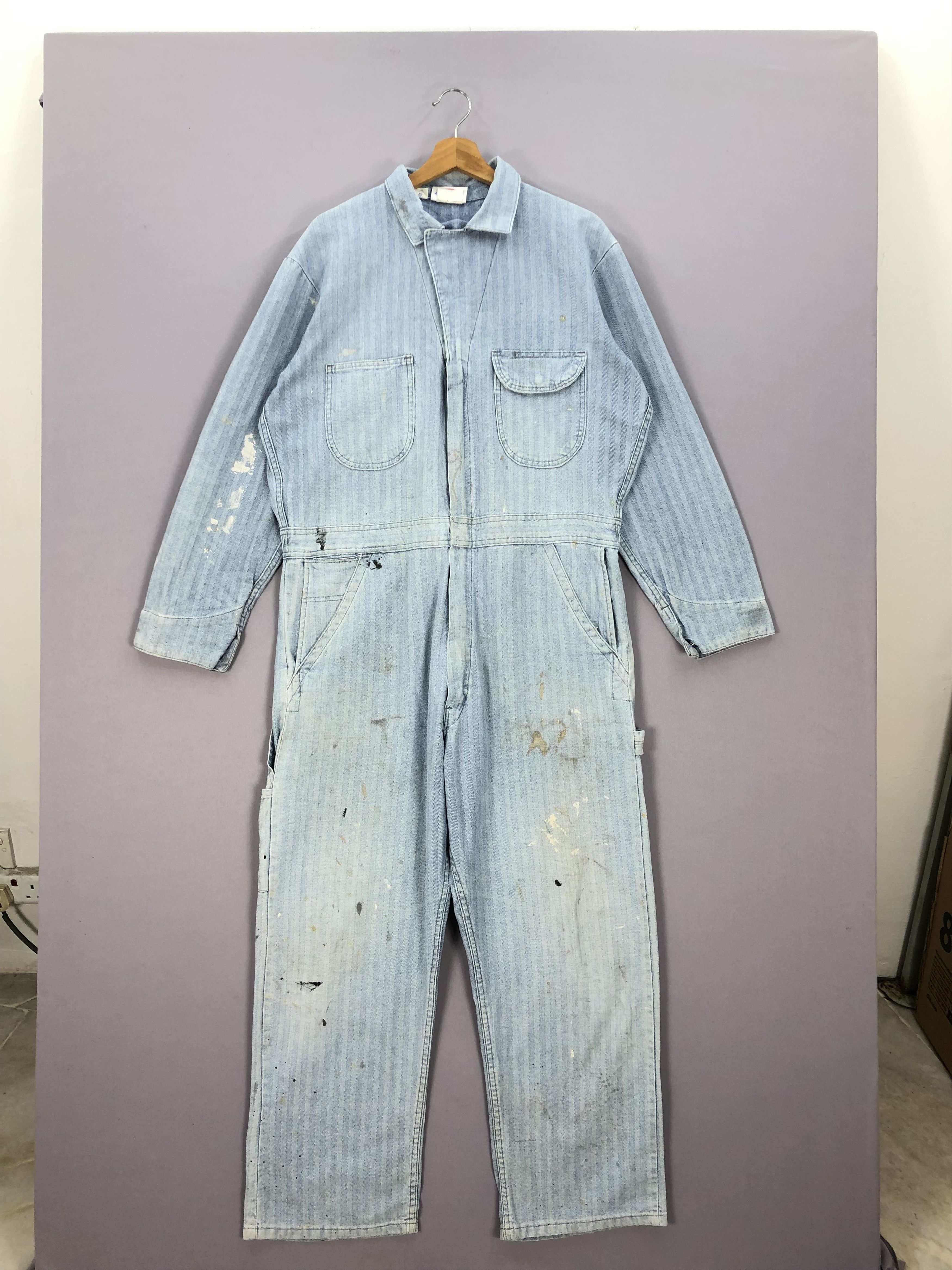Dickies × Vintage Dirty Vintage 70s Dickies Workers Mechanics Overalls Size US 40 / EU 56 - 1 Thumbnail