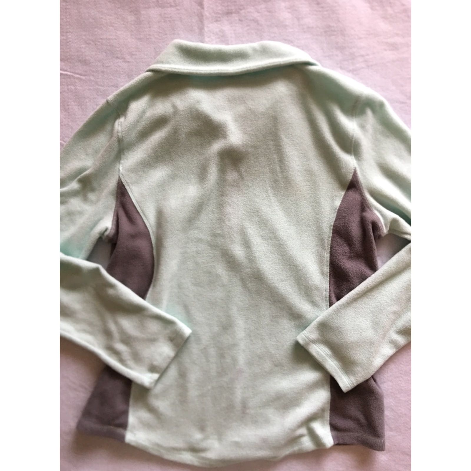 Old Navy VINTAGE? No. Old Navy Jacket Women L Gray Green Fleece Polyester Pullover Regular Size Size L / US 10 / IT 46 - 5 Thumbnail