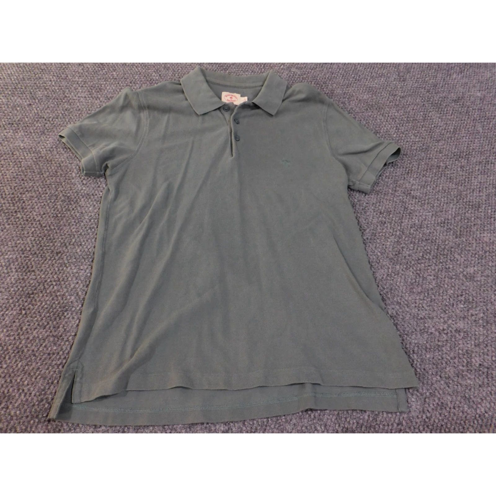 Brooks Brothers Brooks Brothers Red Fleece Polo Shirt Mens Large Gray Short Sleeve Classic Golf Shirt Size US L / EU 52-54 / 3 - 3 Thumbnail