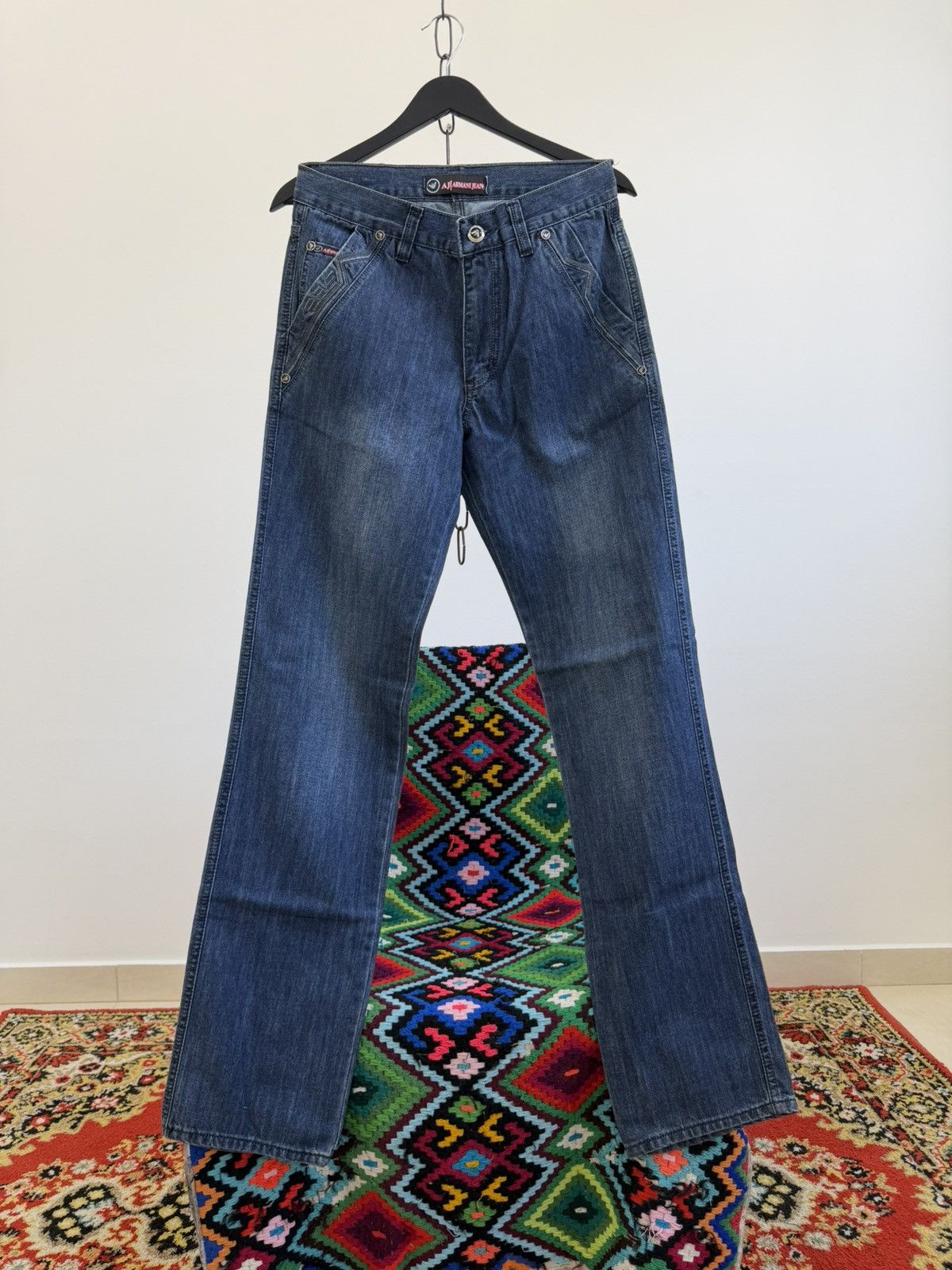 Hedi Slimane Vintage Dior Hedi Slimane Style Washed Denim Jeans Size US 30 / EU 46 - 2 Thumbnail