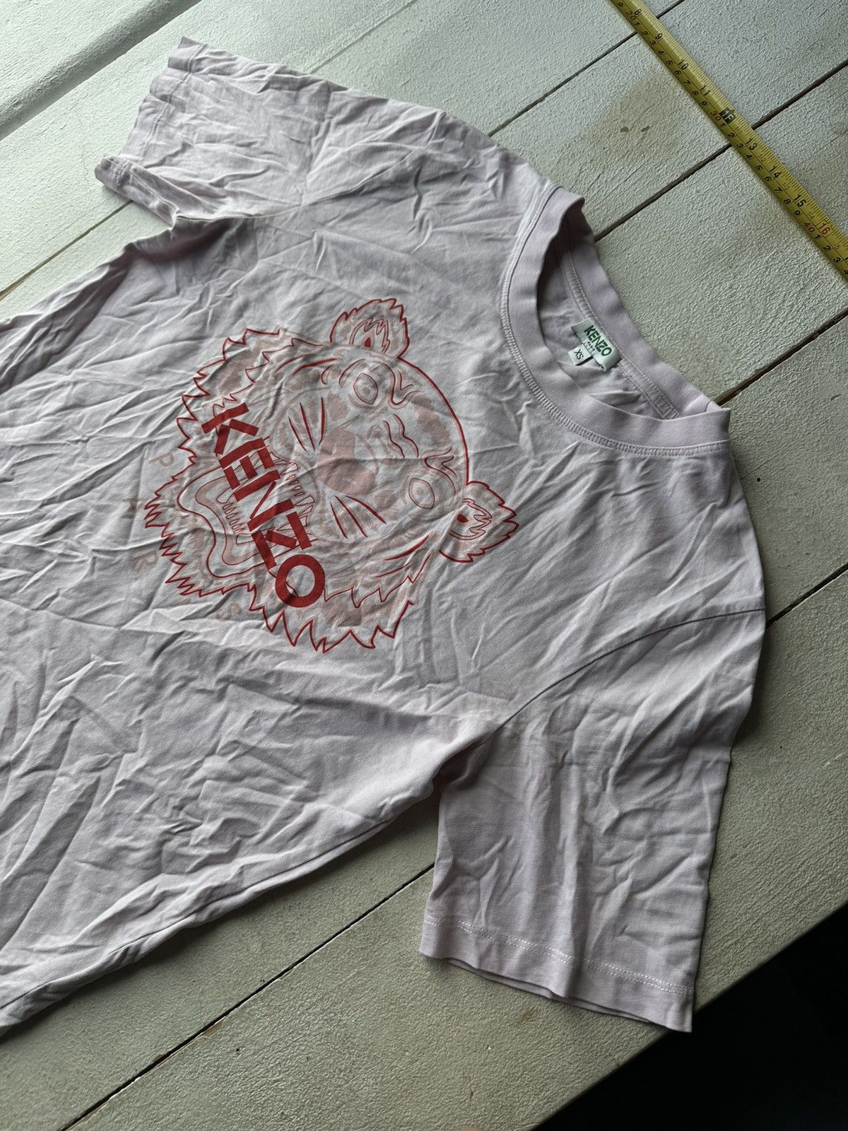 Kenzo 🚨AVANT-GARDE KENZO T SHIRT WOMEN Y2k BIG LOGO Size XS / US 0-2 / IT 36-38 - 2 Thumbnail