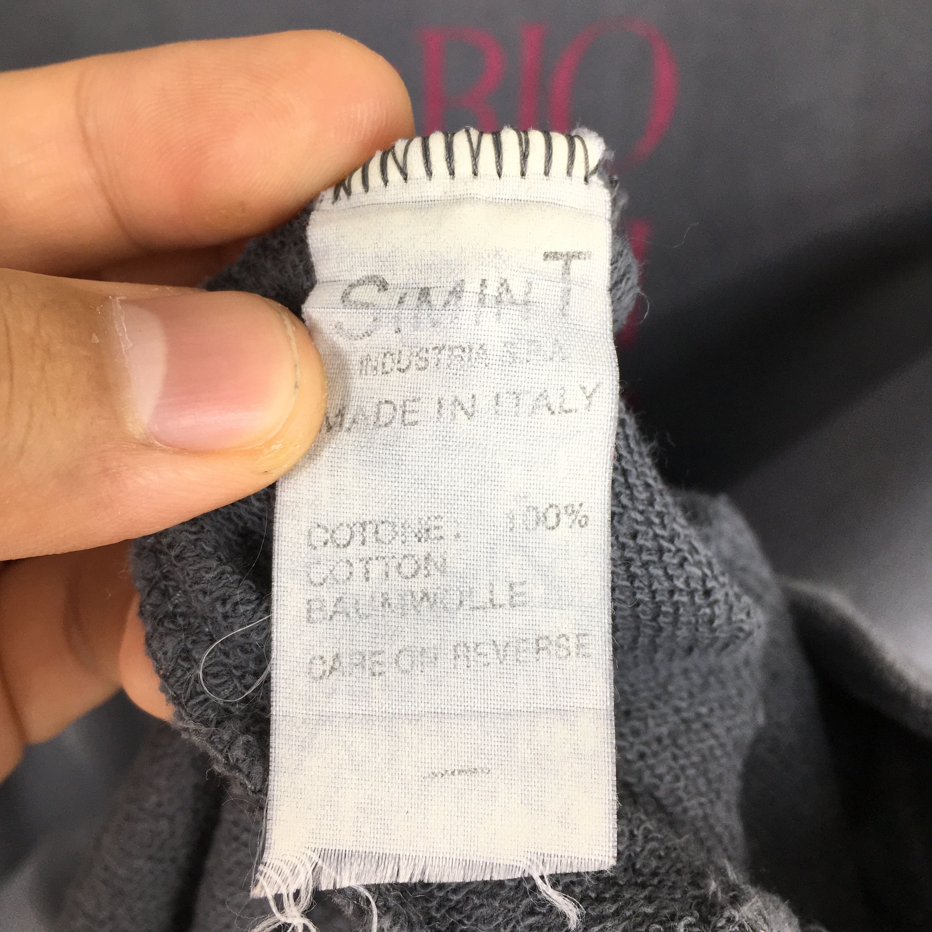 Armani × Designer × Vintage Vintage Emporio Armani Dark Gray Sweatshirt Large Size US L / EU 52-54 / 3 - 6 Thumbnail