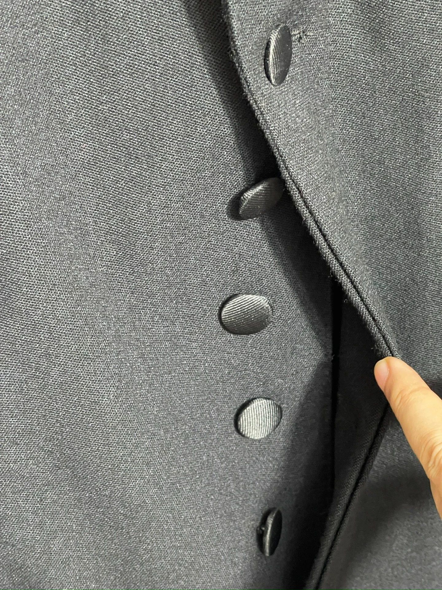 Dolce & Gabbana Black Long Wool Blend Coat - Size L Size US XXS / EU 40 - 4 Thumbnail