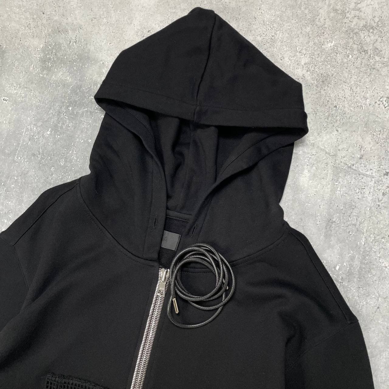 Rta RTA Full Zip-Up Hoodie With Leather Sleeves Women's Black Size M / US 6-8 / IT 42-44 - 2 Thumbnail