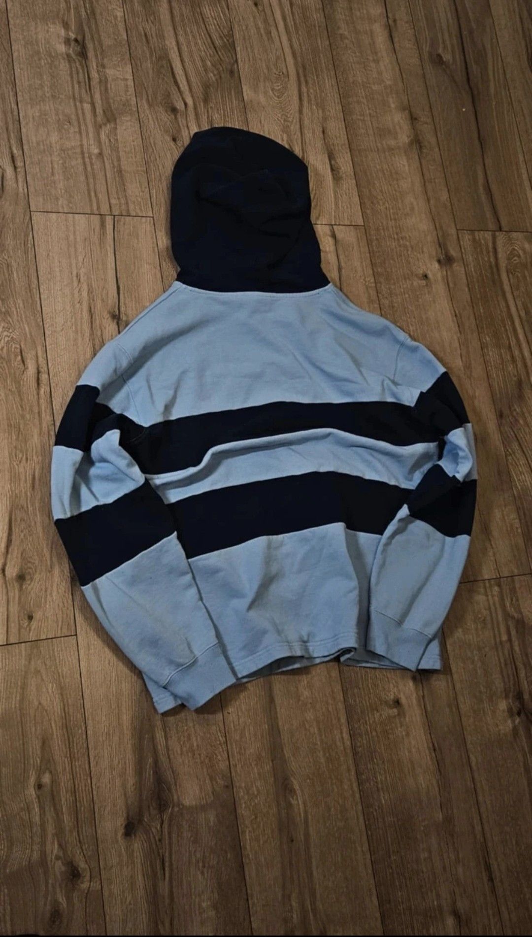Adidas Adidas Colorblock Drawstring Lightblue hoodie Size US L / EU 52-54 / 3 - 11 Thumbnail