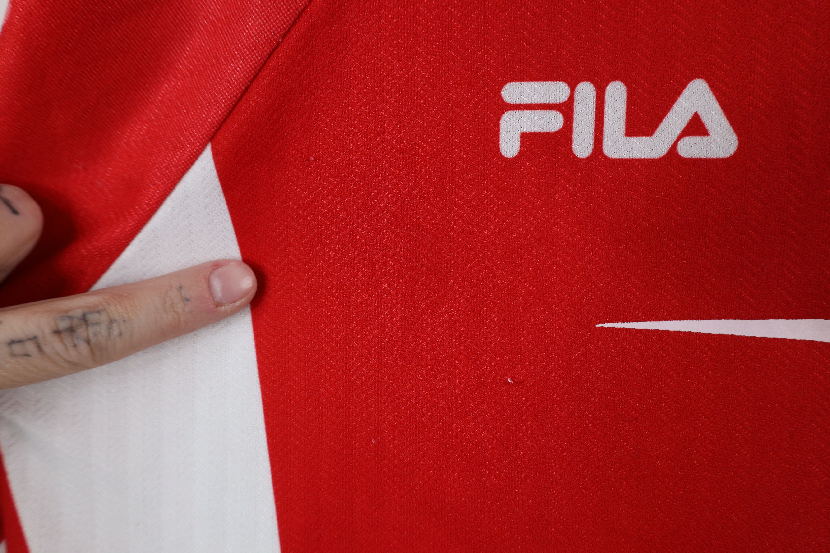 Fila × Vintage Vintage 90s Fila Striped Short Sleeve Soccer Jersey Shirt Size US XS / EU 42 / 0 - 6 Thumbnail