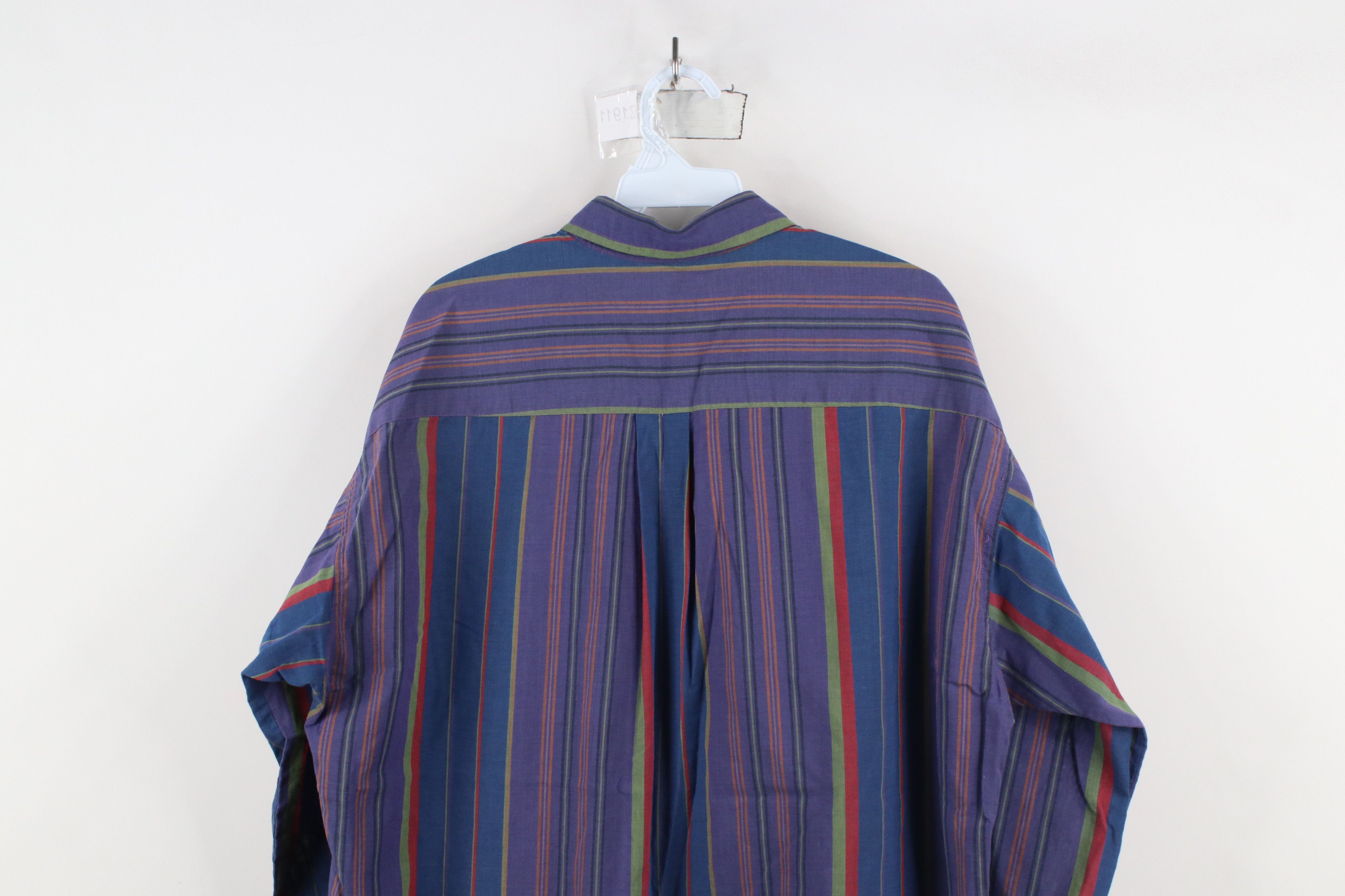 Vintage Vintage 90s Streetwear Block Collared Button Down Shirt Size US L / EU 52-54 / 3 - 10 Thumbnail
