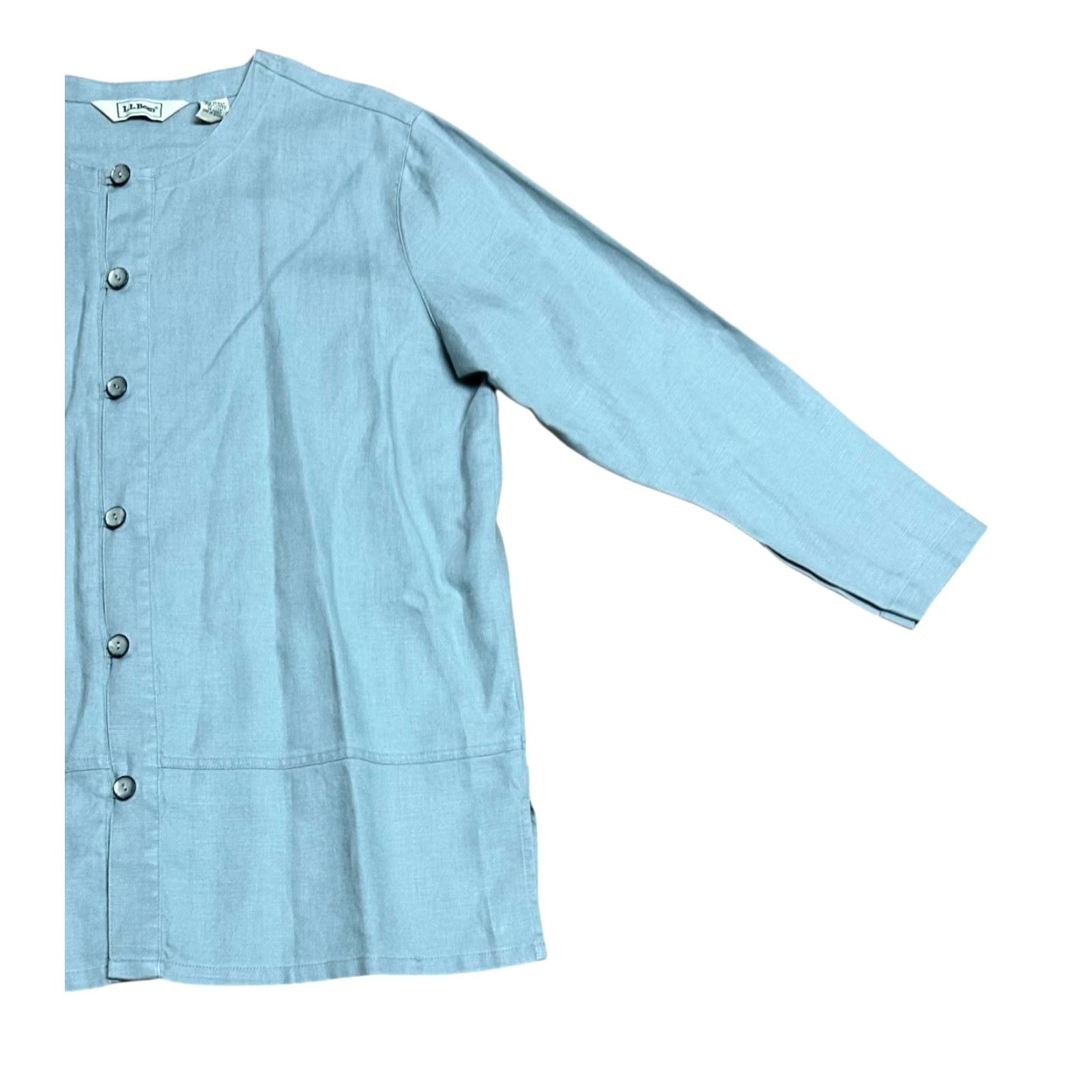 Vintage VINTAGE L.L.Bean Woman's 2 Piece Skirt Suit Light Blue Long Sleeve Skirt Suit Womens 90s Premium Female Mens? Size XL / US 12-14 / IT 48-50 - 4 Thumbnail