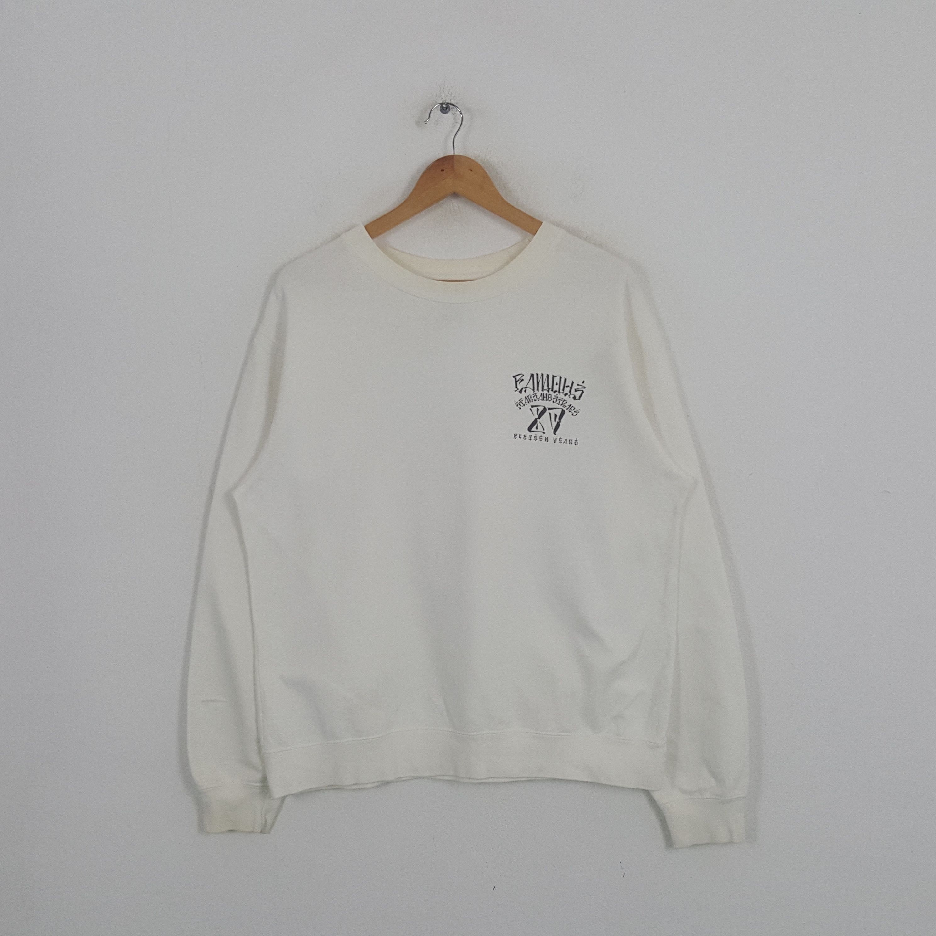 Famous Stars And Straps × Vintage Vintage Famous Stars And Straps Skull Punk Art Sweatshirt Size US M / EU 48-50 / 2 - 3 Thumbnail