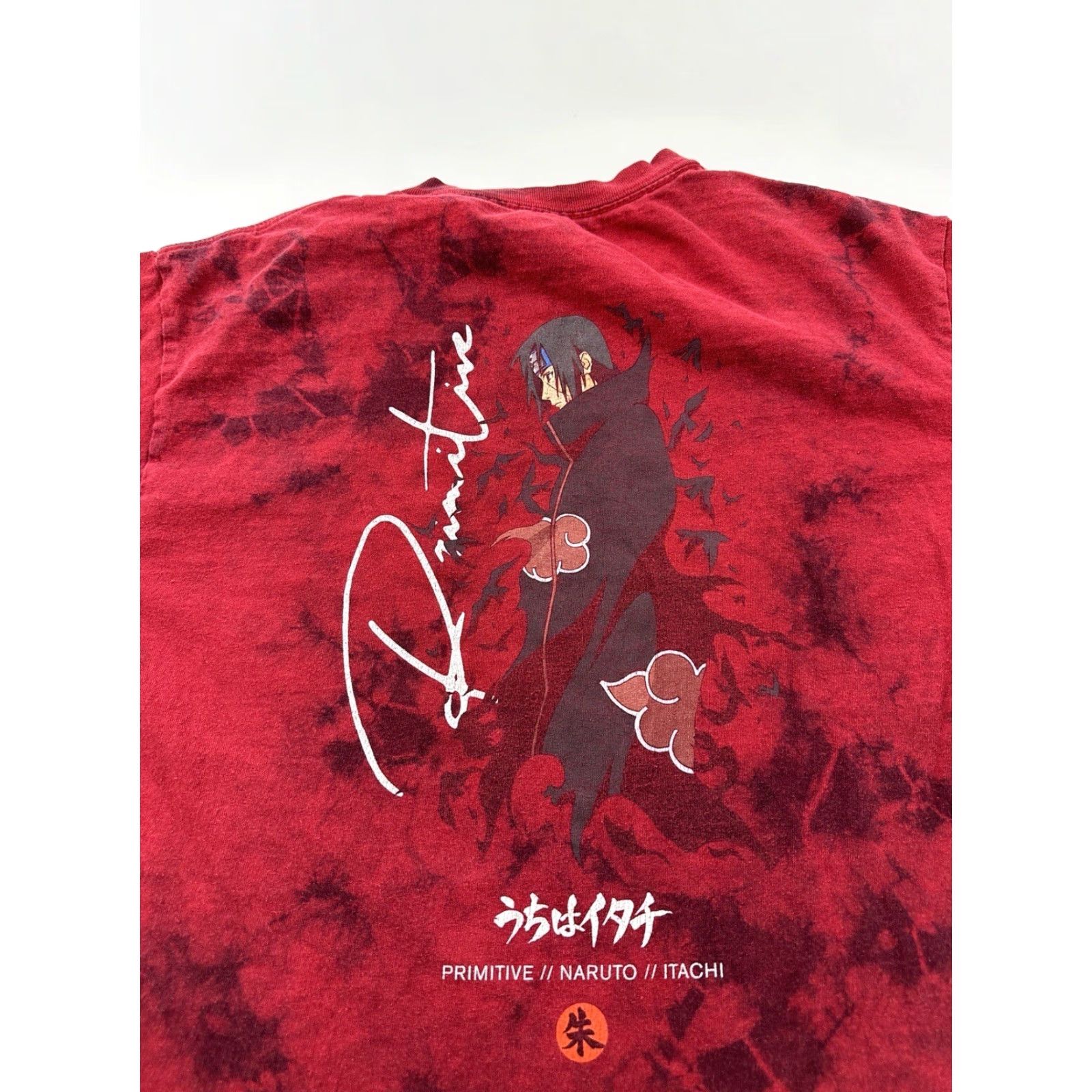 Primitive Primitive x Naruto Shirt Men’s Medium Red Tie-Dye Itachi Crows Burgundy Size US M / EU 48-50 / 2 - 5 Thumbnail