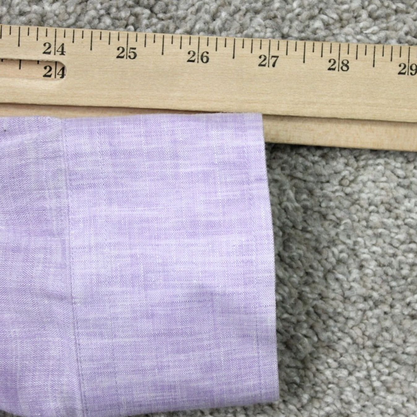 Joseph Abboud Joseph Abboud Shirt Mens 2XL Purple 100% Linen Long Sleeve Button Up Size US XXL / EU 58 / 5 - 7 Thumbnail