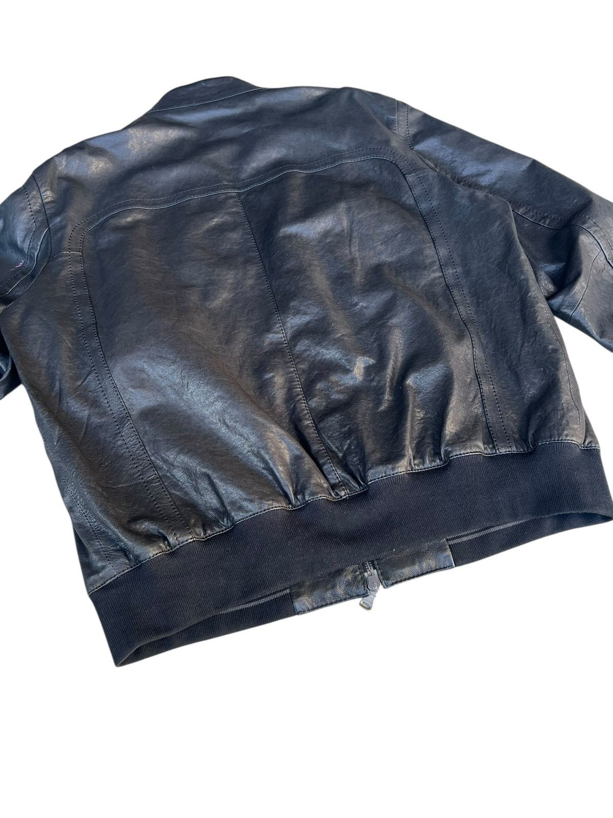Hugo Boss Hugo Boss Italian Lamb Napa Leather Racer Jacket Size US M / EU 48-50 / 2 - 22 Thumbnail