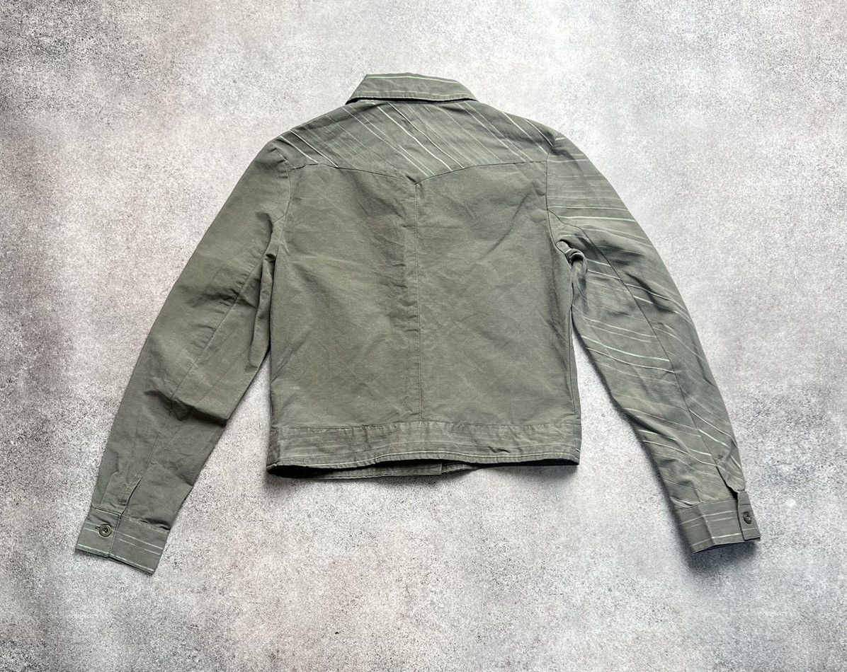 20471120 × Japanese Brand Vintage khaki belted blouse Size S / US 4 / IT 40 - 5 Thumbnail