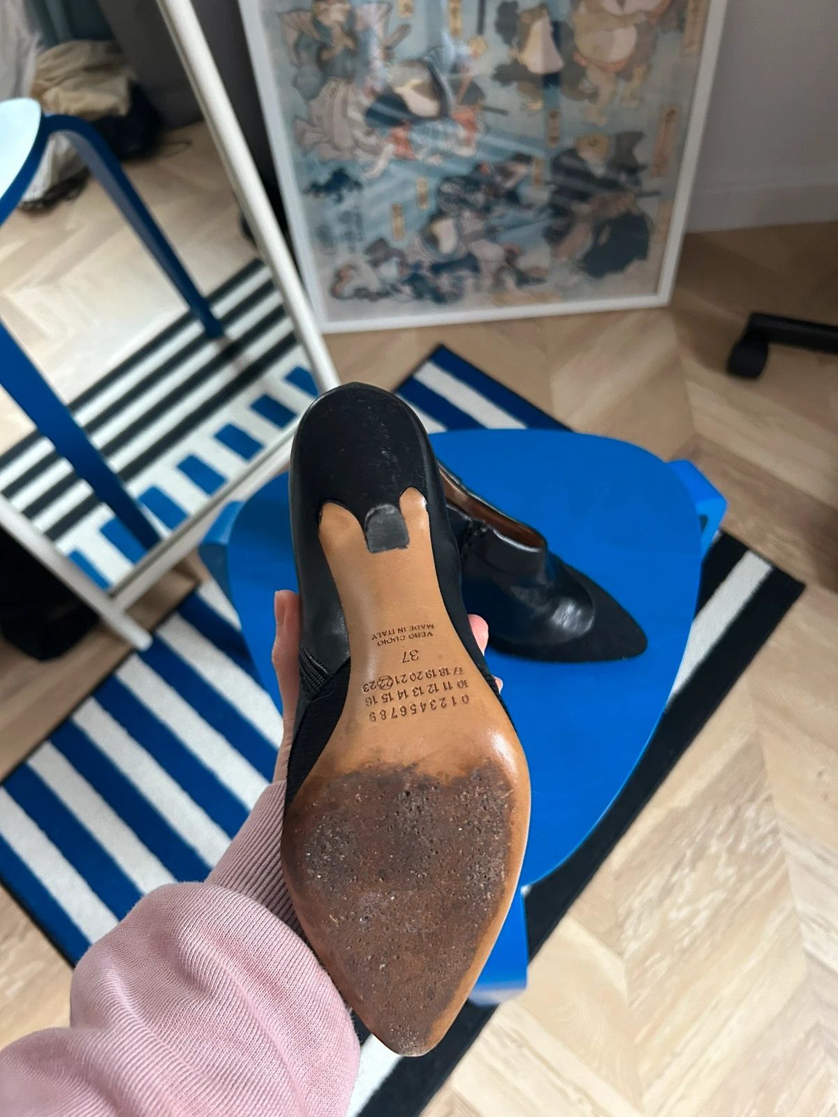 Maison Margiela Maison Margiela Leather Suede Heels Size US 7 / IT 37 - 5 Thumbnail