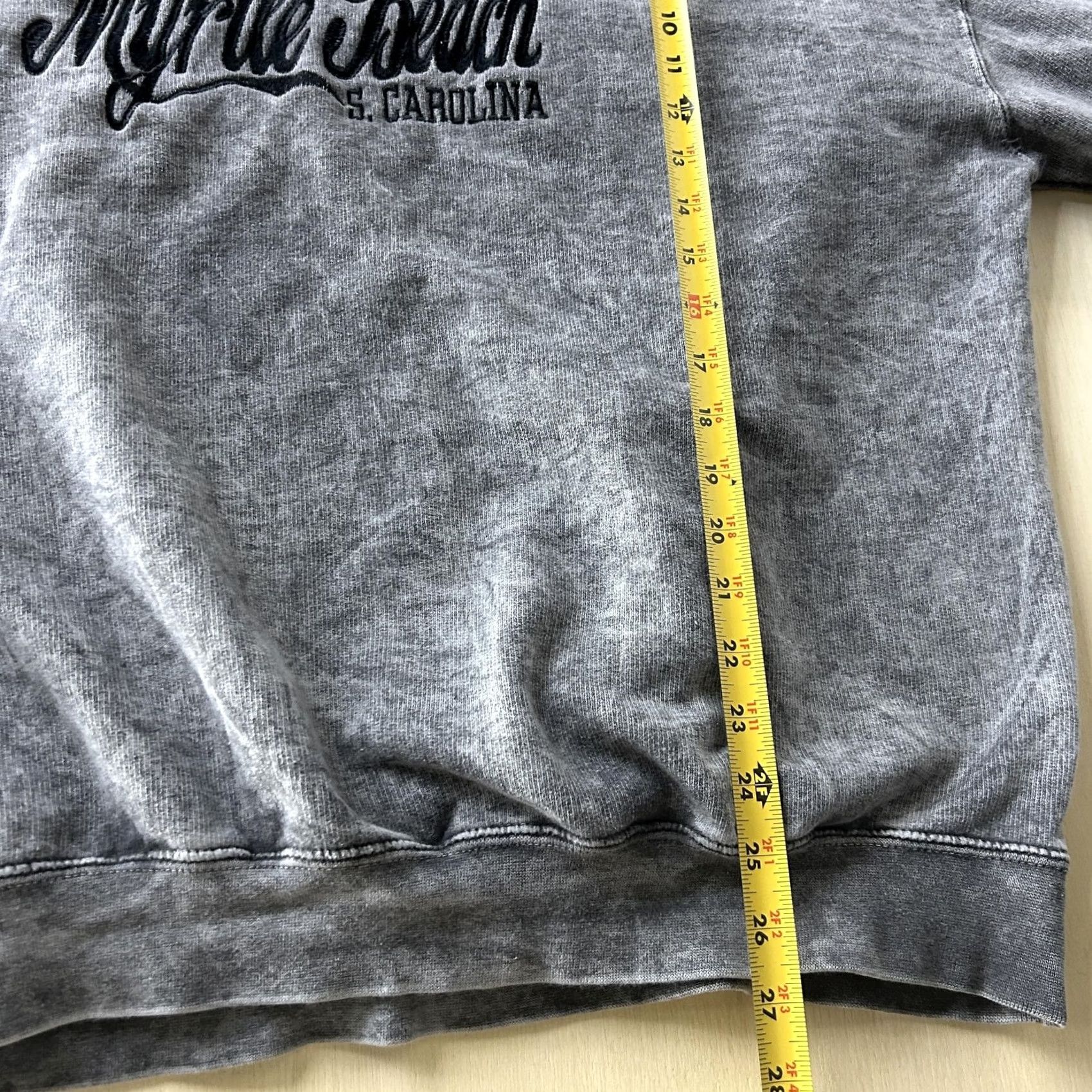 Vintage C.S. Vintage Sweatshirt Mens 2XL Gray Myrtle Beach Graphic Pullover 80/20 Cotton Polyester Fleece Crewneck Wide Ribbed Cuffs/Bottom Size US XXL / EU 58 / 5 - 5 Thumbnail