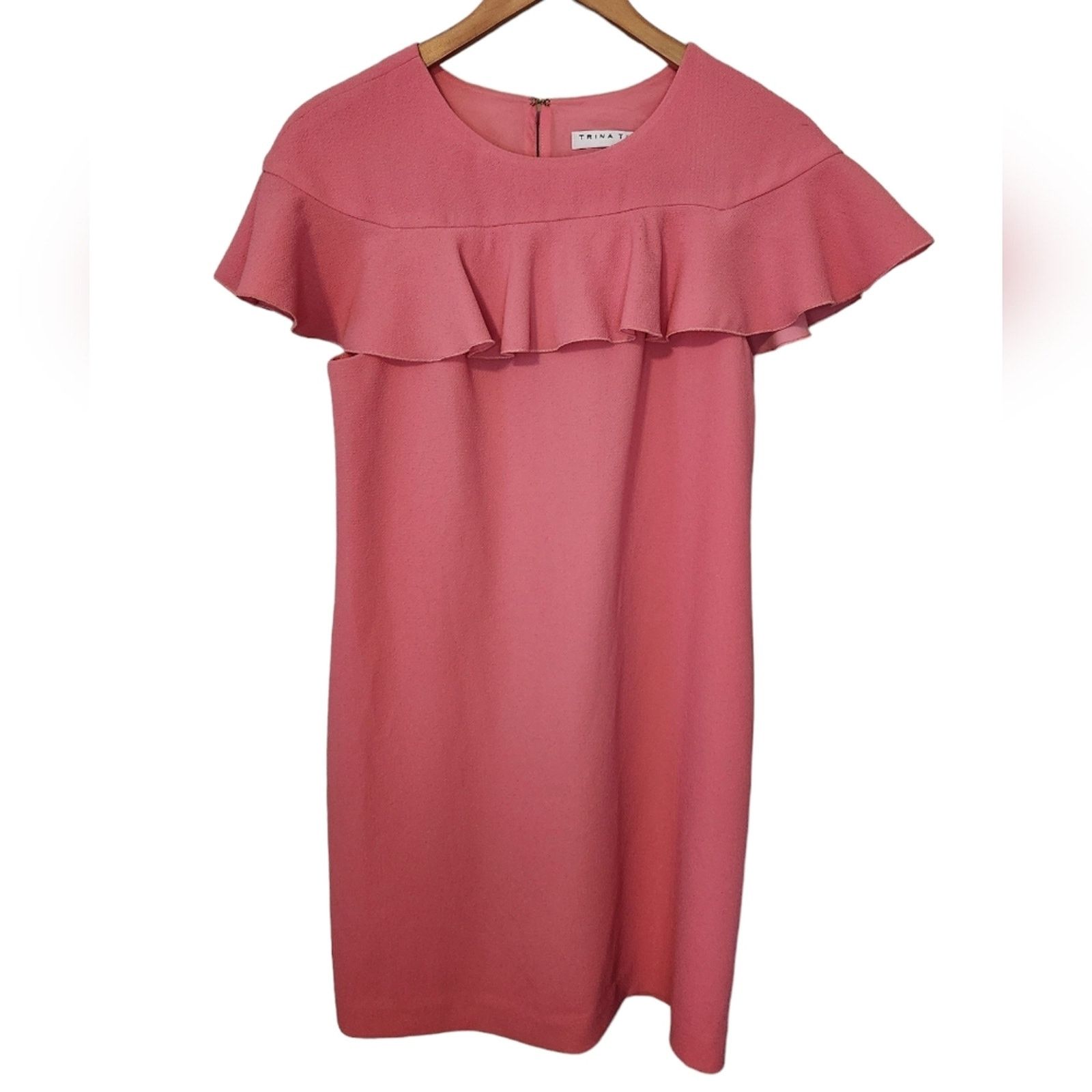 Trina Turk Trina Turk Charleston Ruffle top dress pink 4 Size S / US 4 / IT 40 - 5 Thumbnail