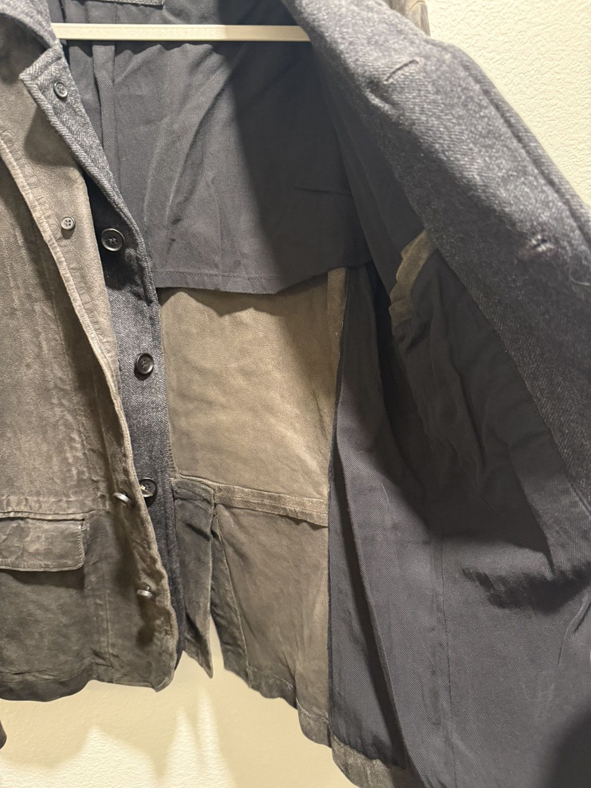 Allsaints AllSaints Leather Survey Blazer Jacket Size US M / EU 48-50 / 2 - 15 Thumbnail