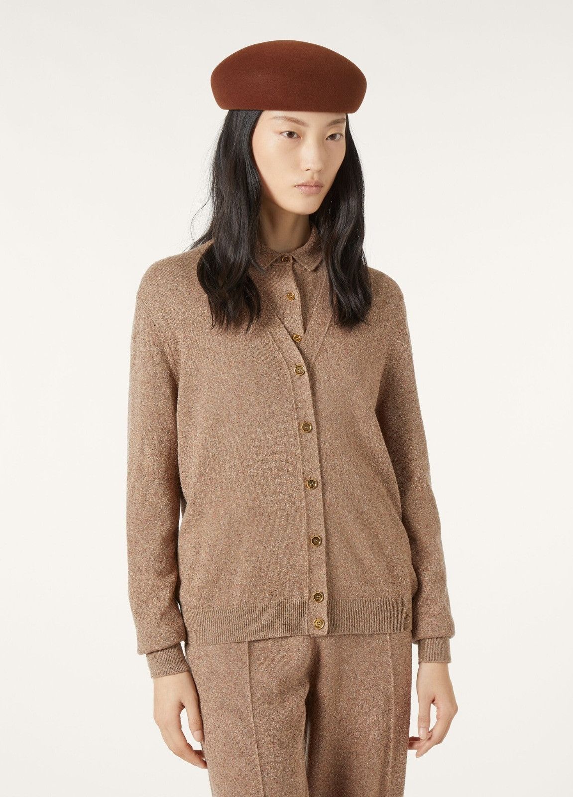 Loro Piana o1srvl11e0526 FAO9756 Colonno Cardigan in Brown Size L / US 10 / IT 46 - 7 Thumbnail