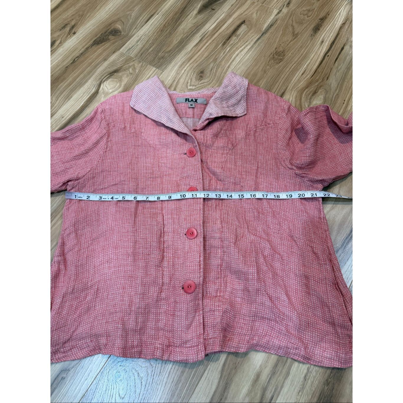 FLAX FLAX NWOT Linen Button Front Cropped cardigan Jacket Boho L Size M / US 6-8 / IT 42-44 - 8 Thumbnail