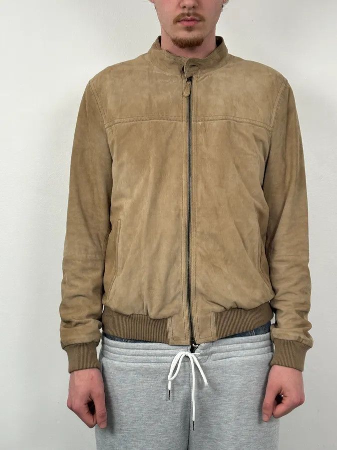 Prada AW2009 Prada Beige Suede Bomber Jacket Size US M / EU 48-50 / 2 - 2 Thumbnail