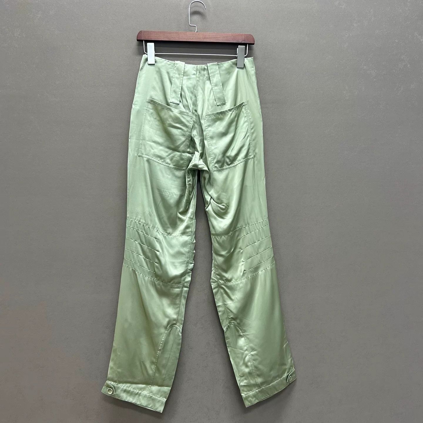 Fendi FENDI Pleated Light Green 36 Work Pants 99 New Size 25" / US 0 / IT 36 - 2 Thumbnail