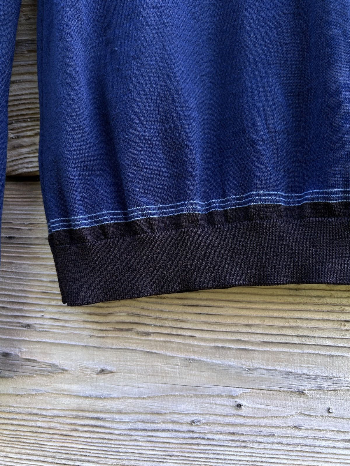 Gucci Gucci Lightweight Lana Wool Sweater In Blue Size US L / EU 52-54 / 3 - 5 Thumbnail