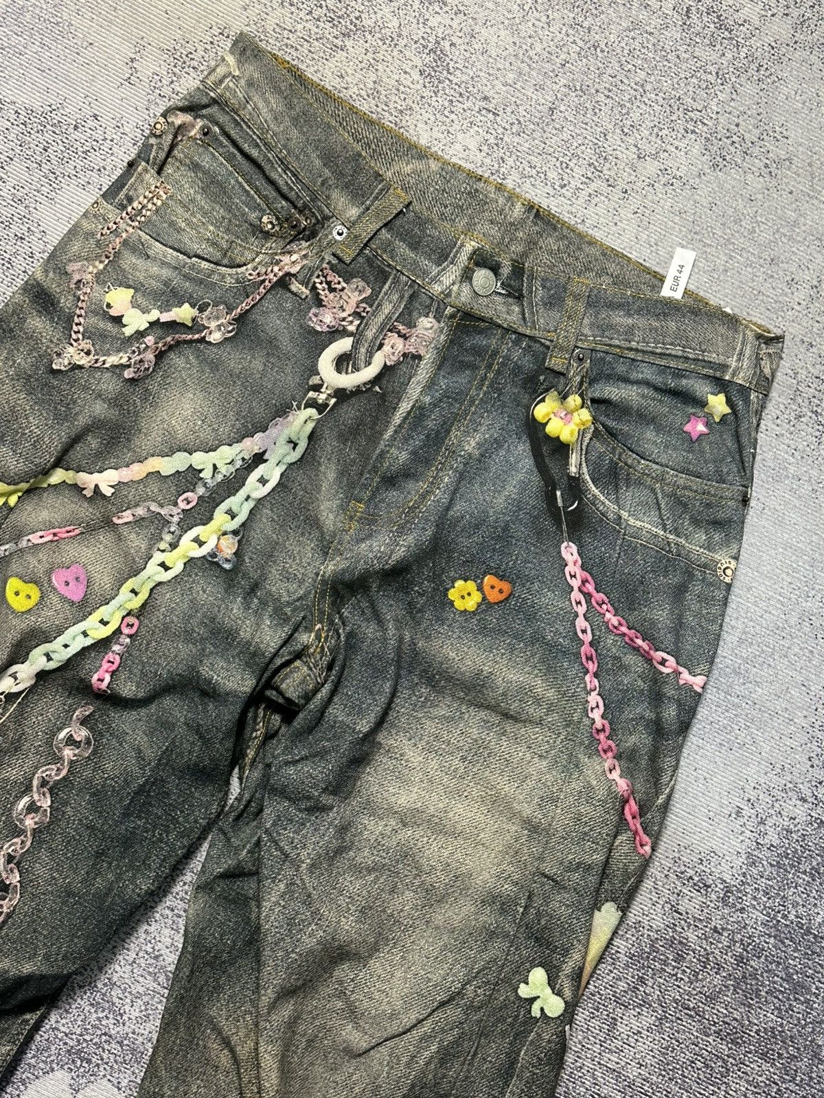 Acne Studios Acne Studios SS25 Candy Chain 3D Printed Vintage Wash 44 Size US 30 / EU 46 - 2 Thumbnail