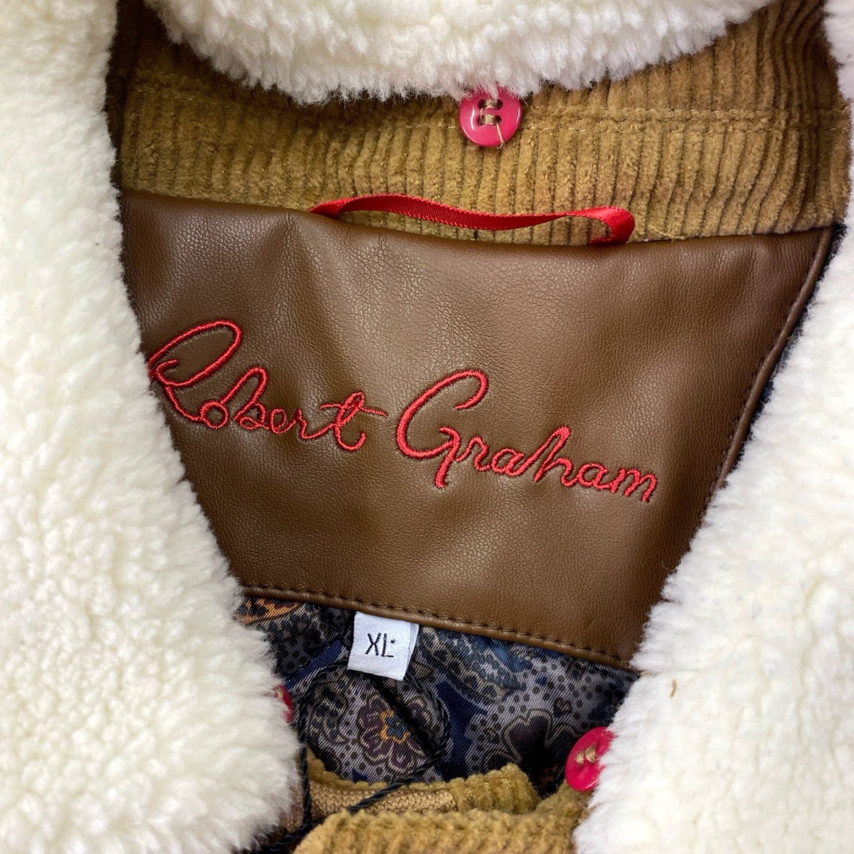 Robert Graham Robert Graham Men’s XL Corduroy Sherpa Jacket Heritage Workwear Luxe NEW NWT Size US XL / EU 56 / 4 - 3 Thumbnail