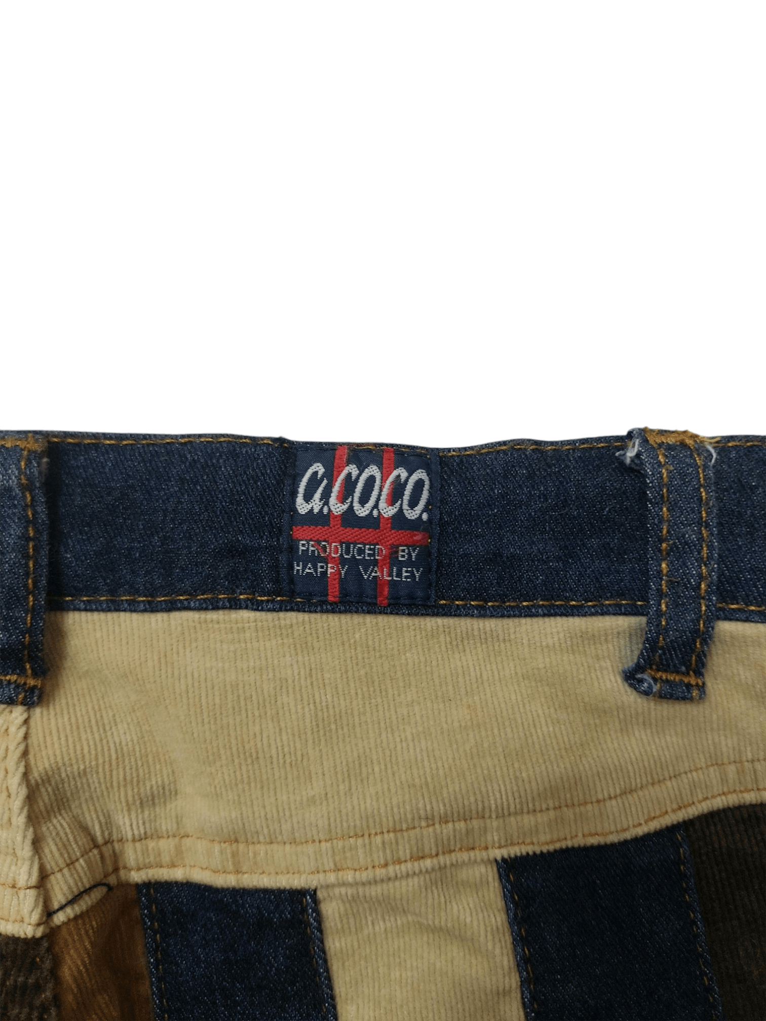 Vintage 🔥Super Flare Japan A.CO.CO Multi Stripe Jeans Size 26" / US 2 / IT 38 - 13 Thumbnail