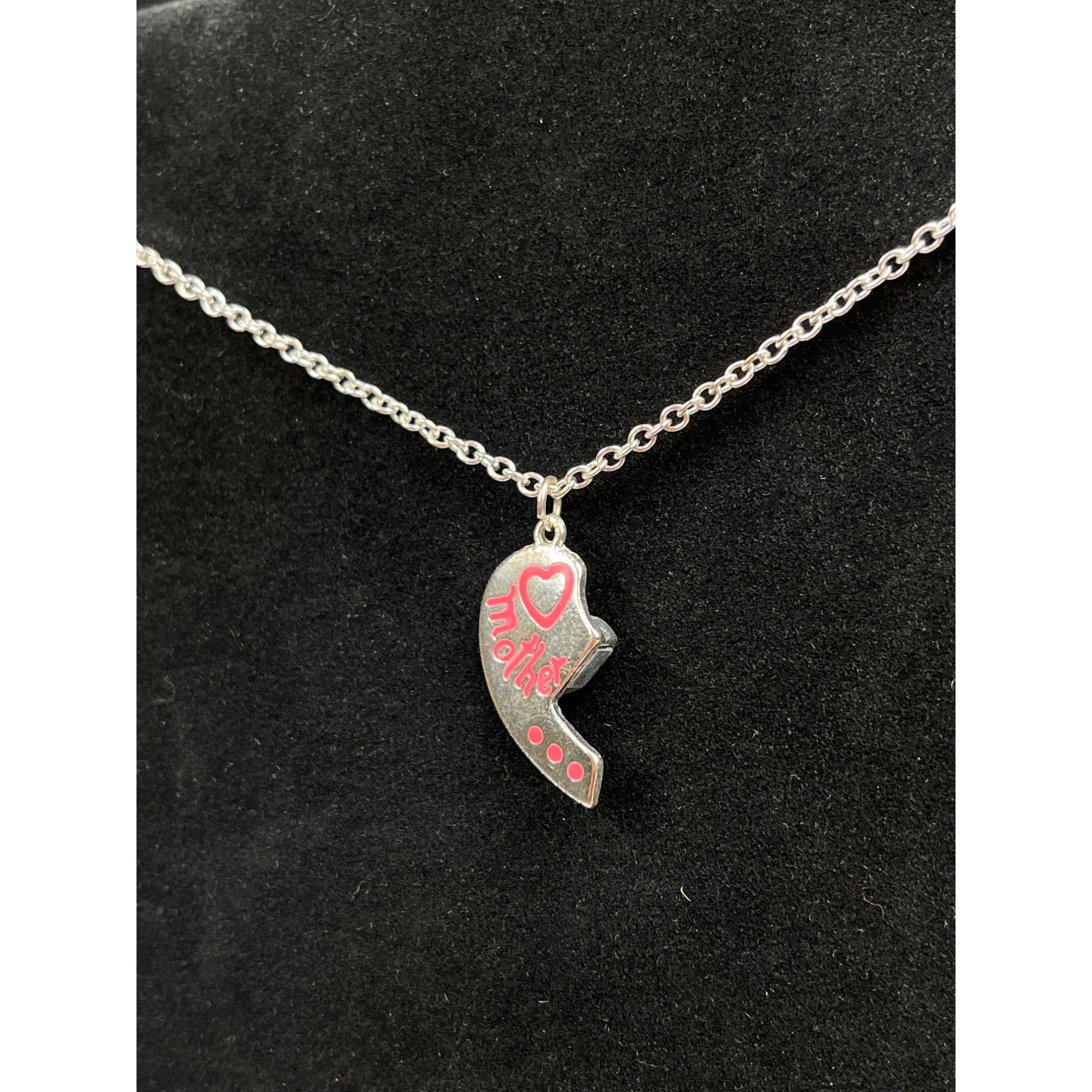 Other Mother and Daughter Heart Pendant Necklace Set SKU 055 Size ONE SIZE - 3 Thumbnail