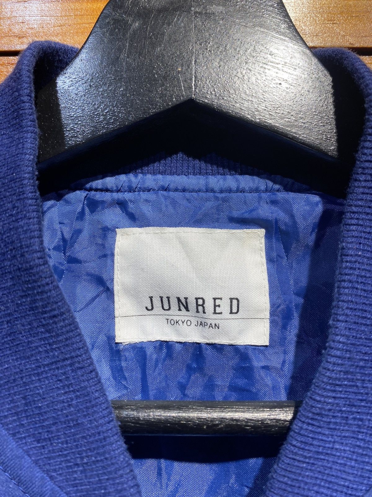 JUN MEN JunRed Tokyo Japan Navy Bomber Jacket – Classic Streetwear Size US M / EU 48-50 / 2 - 6 Thumbnail