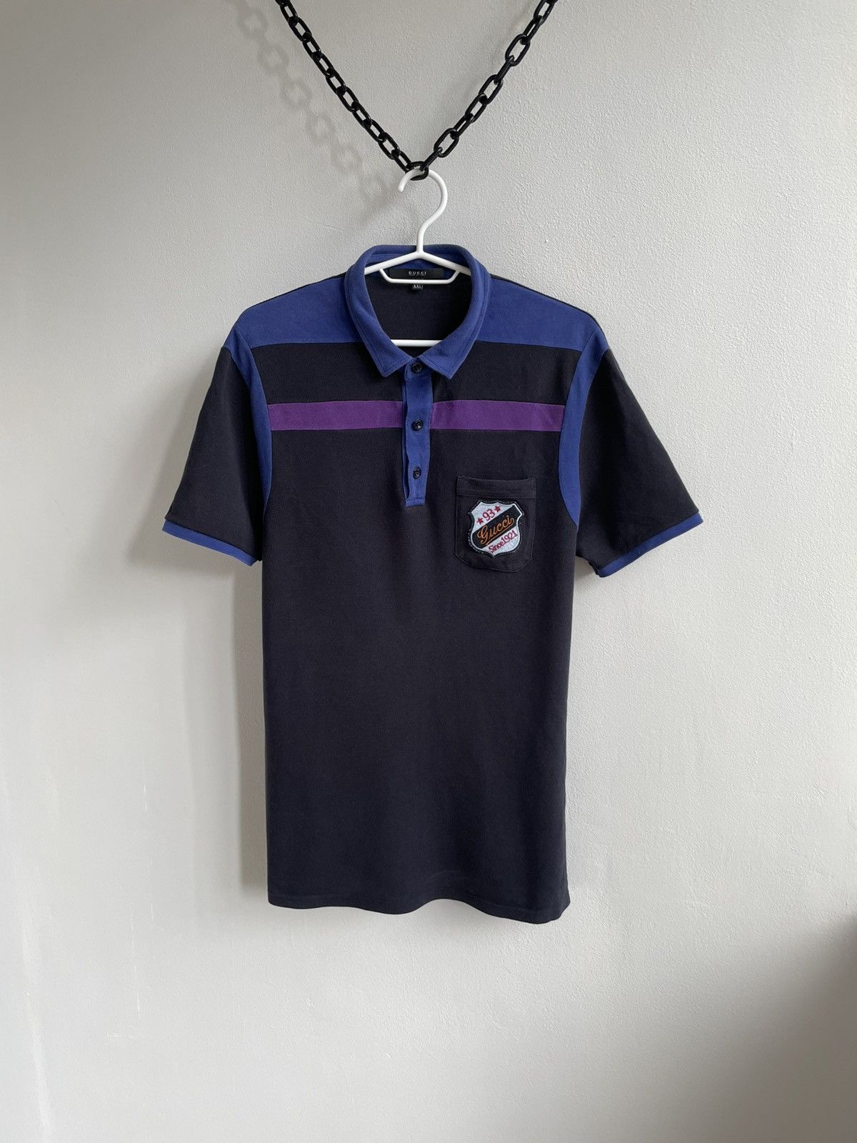 Gucci Gucci Cotton Black Polo Shirt T Shirt Tee Logo Patched Size US XXL / EU 58 / 5 - 1 Thumbnail