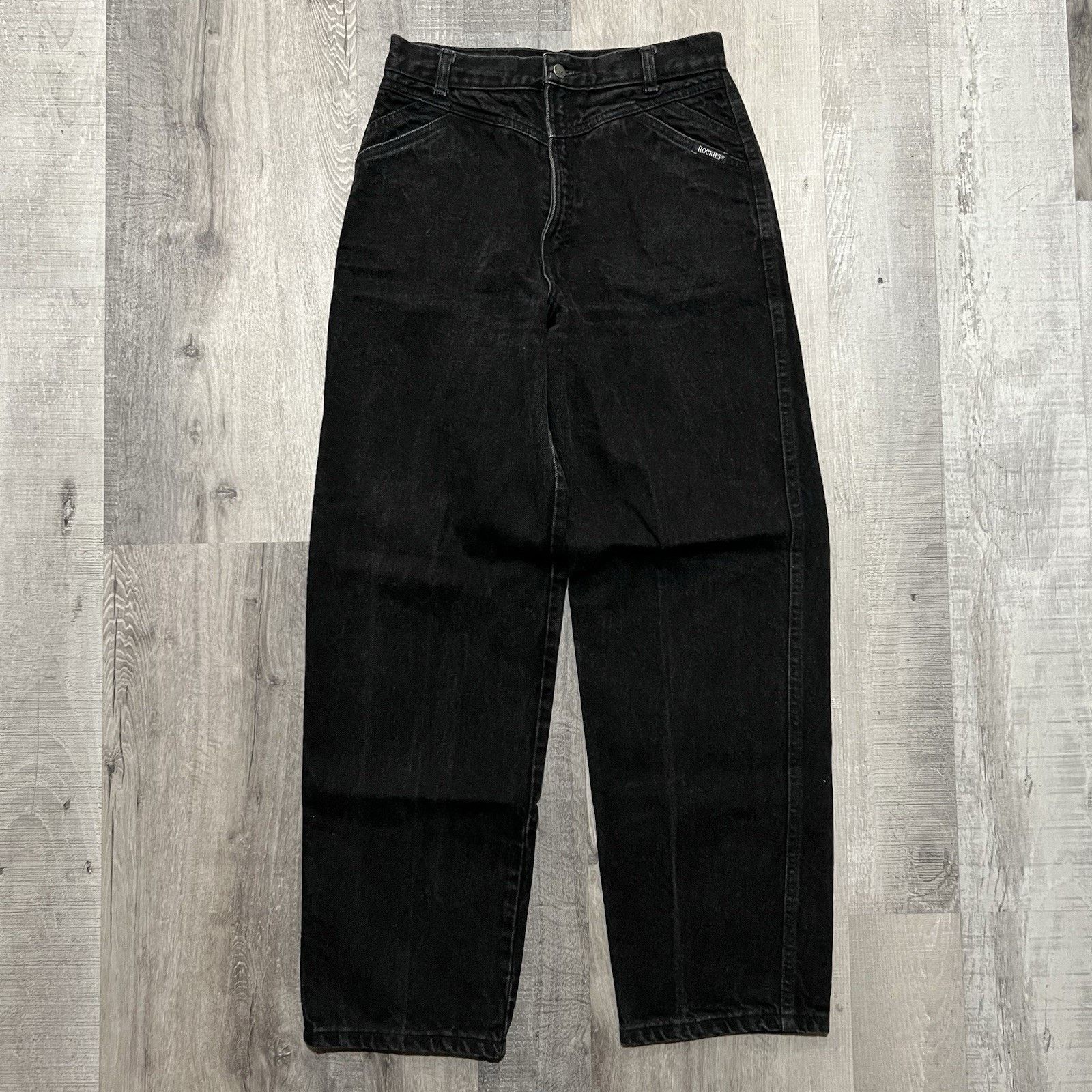 Vintage VTG Rocky Mtn Clothing Co Black Bareback Denim USA Jeans 14R Size 27" / US 4 / IT 40 - 1 Thumbnail