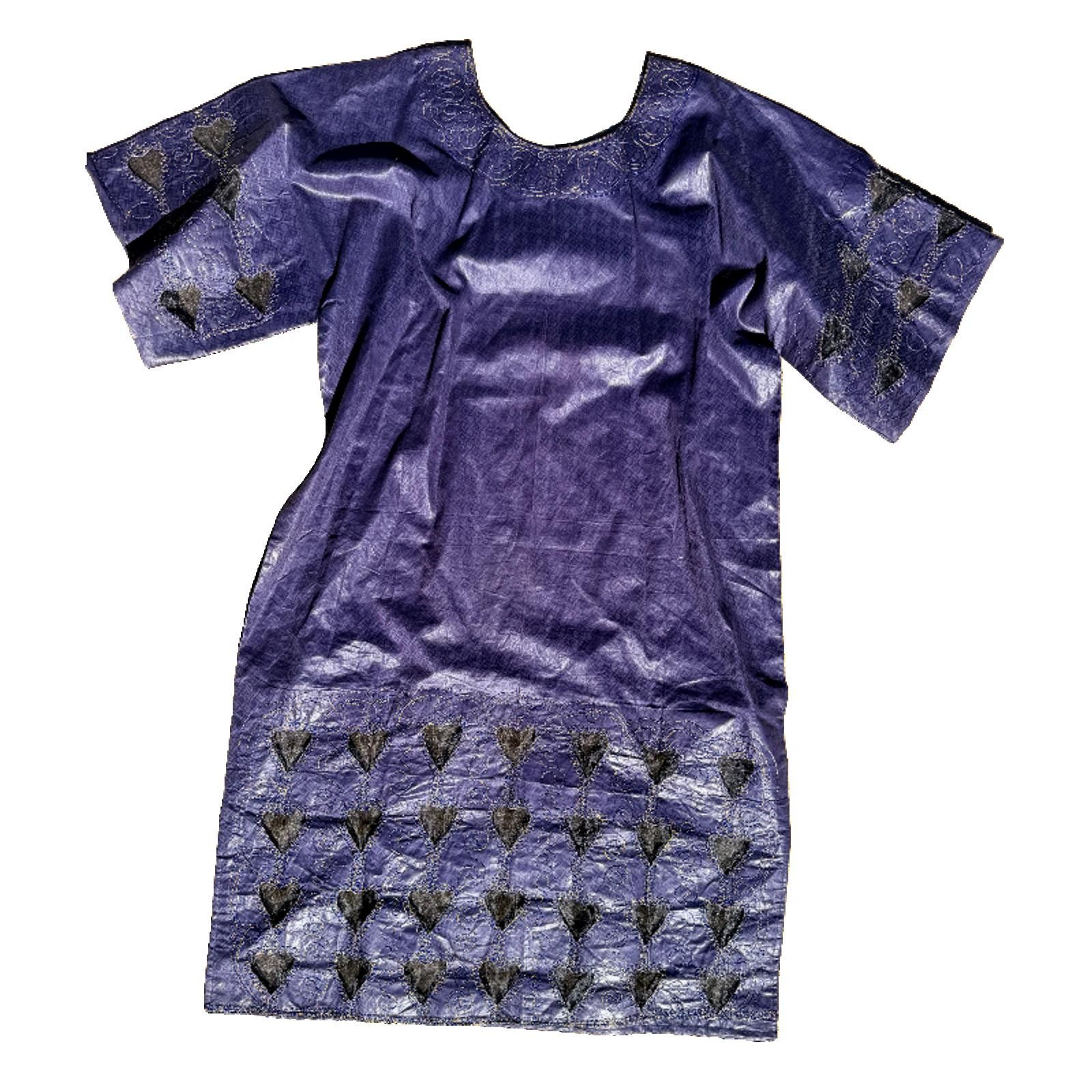 Other Embroidered Artisan Indigo Heart Kaftan 80s Size ONE SIZE - 1 Thumbnail