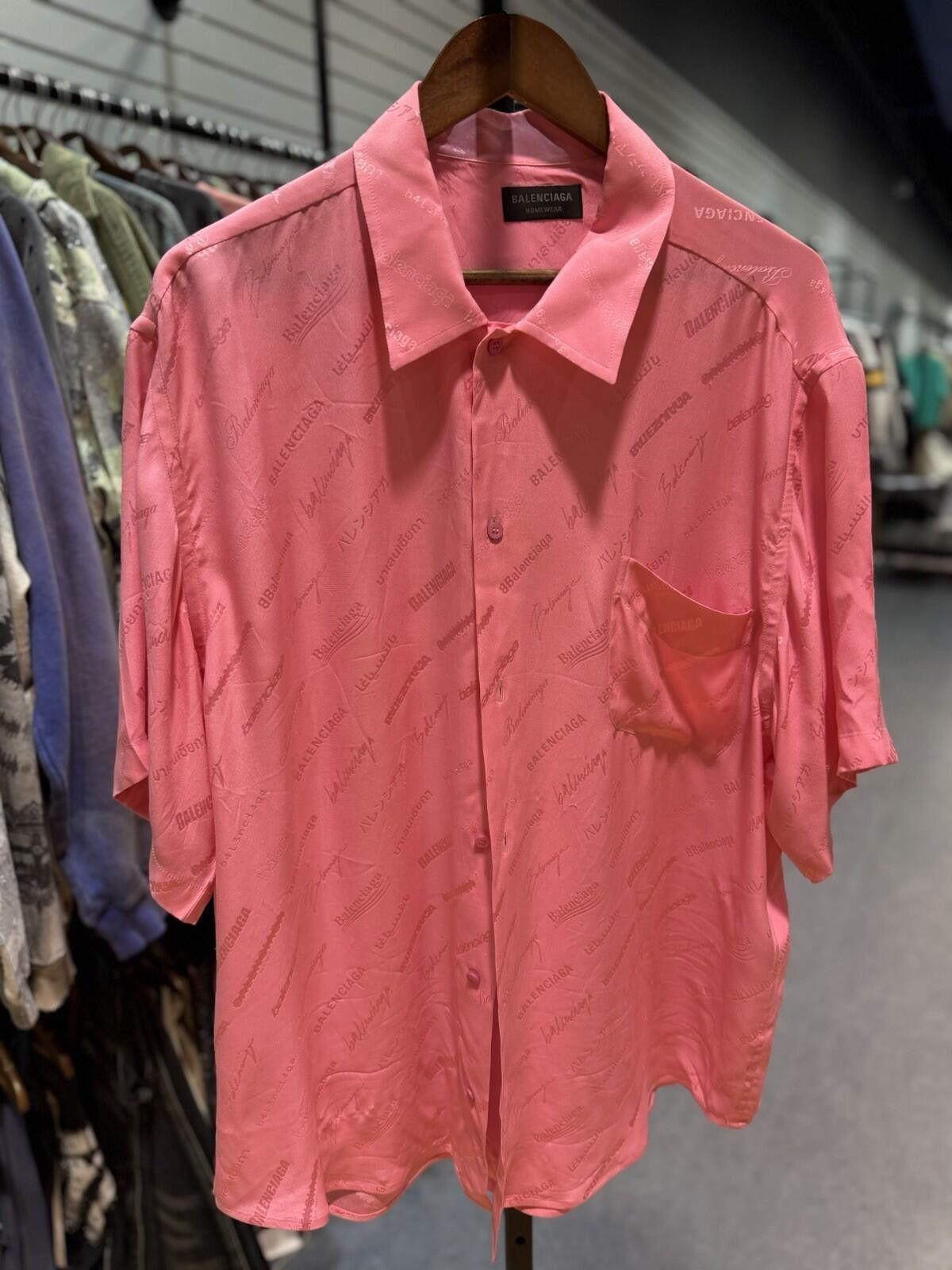 Balenciaga Balenciaga Homewear Pink Oversized Pajama Blouse 32 $1650 Size M / US 6-8 / IT 42-44 - 5 Thumbnail