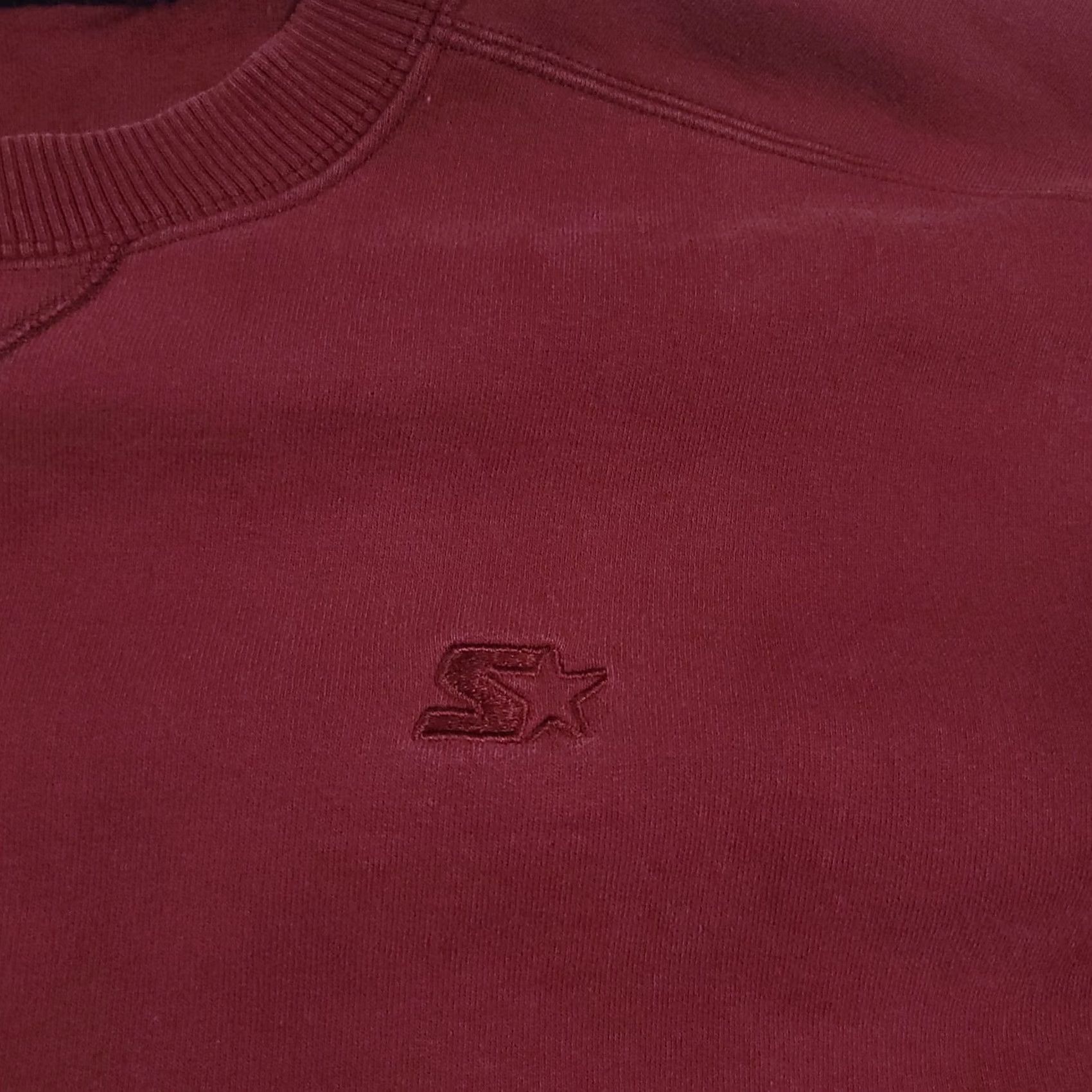 Starter VINTAGE Starter Sweatshirt Mens XL Maroon Heavyweight Crewneck Pullover Embroidered Logo 90s Sports Size US XL / EU 56 / 4 - 4 Thumbnail